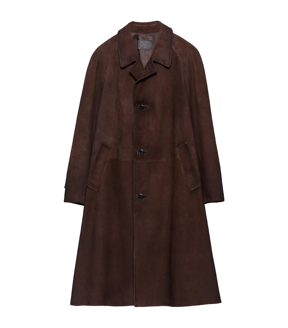 Suede Trench Coat F0003 Image 1