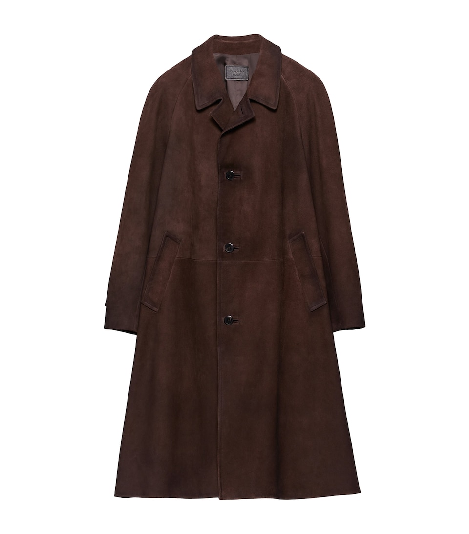 Suede Trench Coat