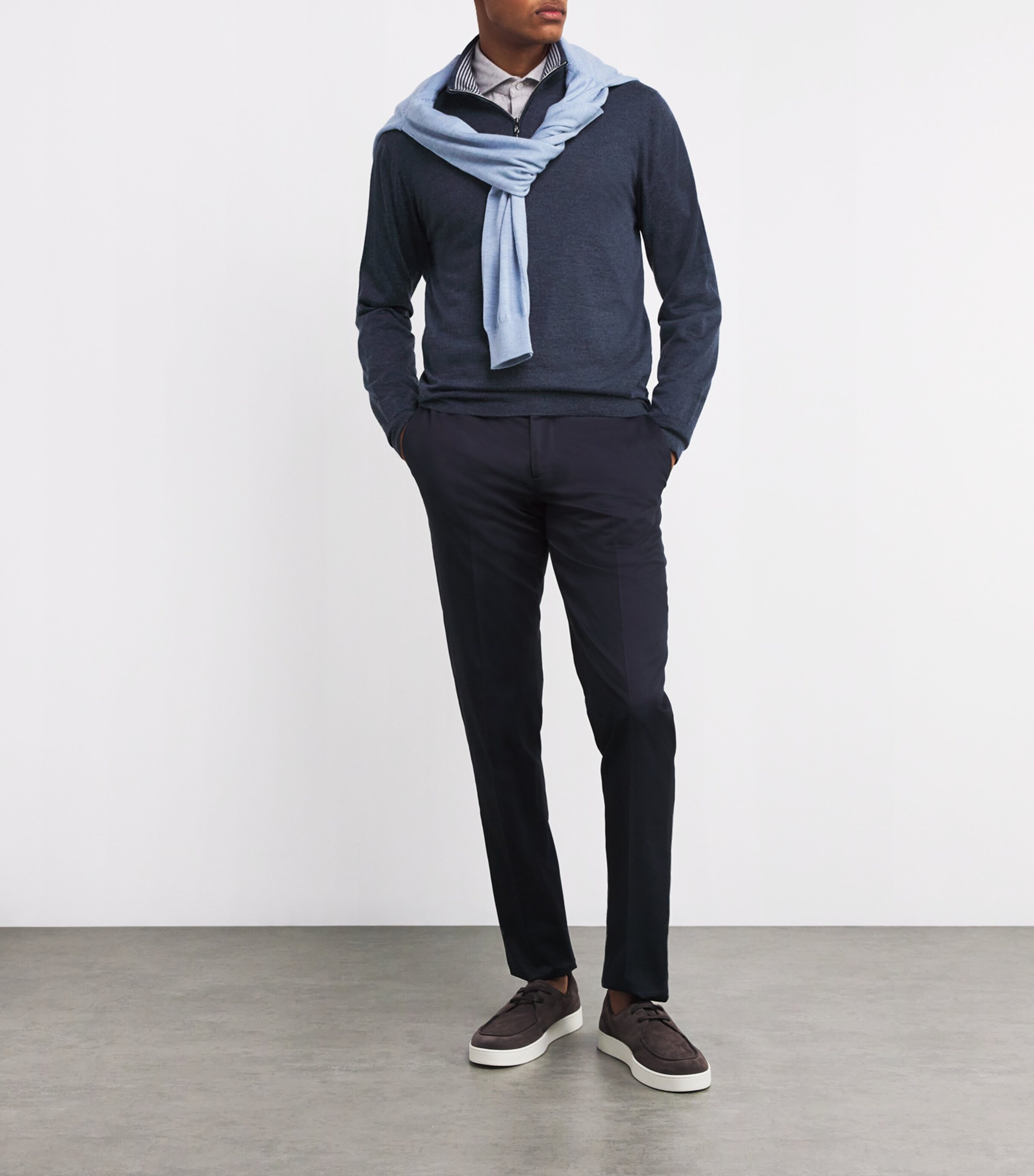 Cashmere Quarter-Zip Sweater J.16 - OCEANO Image 2