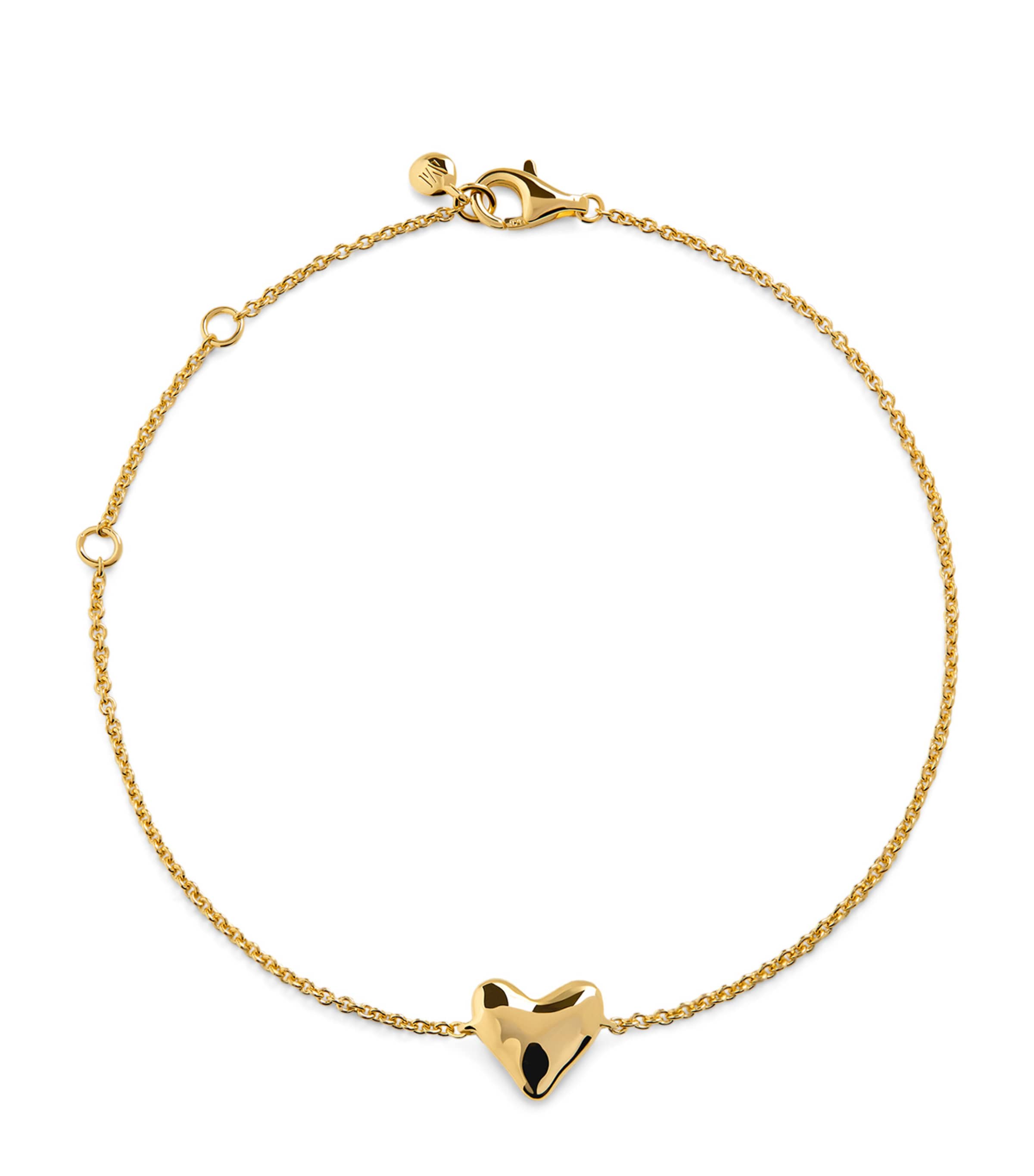 Gold Vermeil Heart Chain Bracelet 18K GOLD VERMEIL Image 1