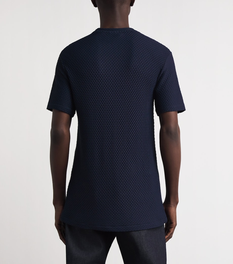 Emporio Armani Mens Textured T-Shirt Image 5