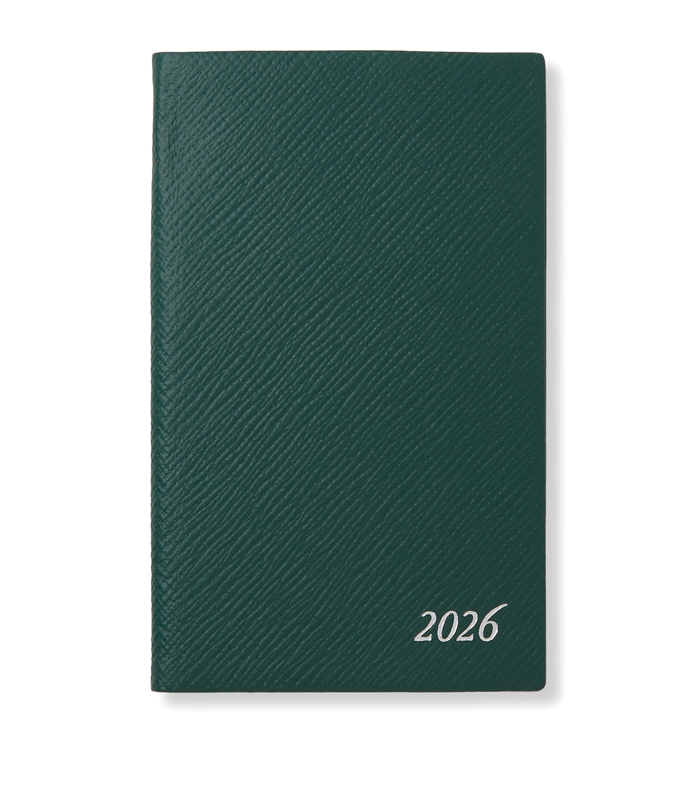 Smythson Panama Leather Weekly Diary 2026 In Green