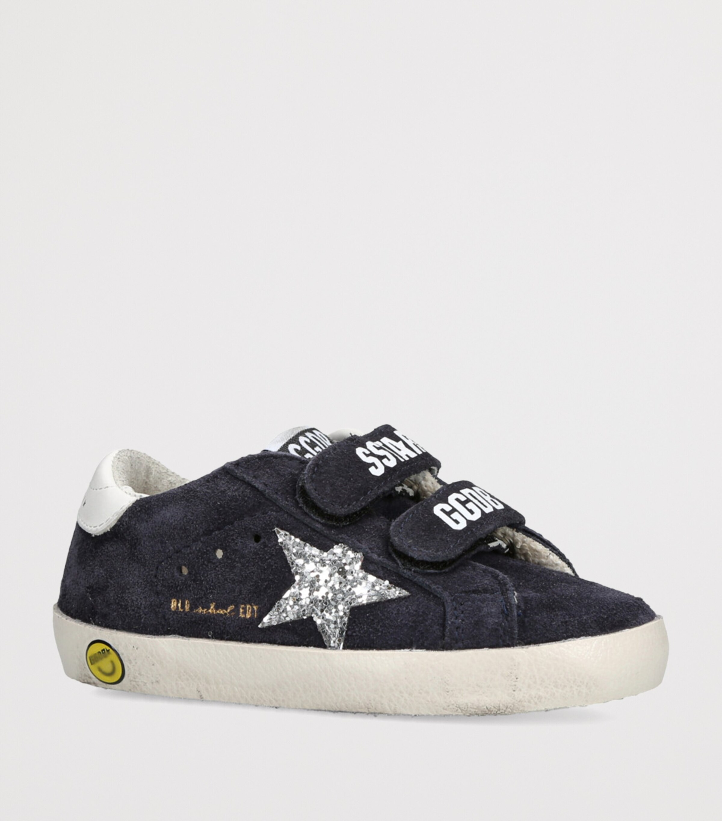 Leather Old School Sneakers NAVY Image 3