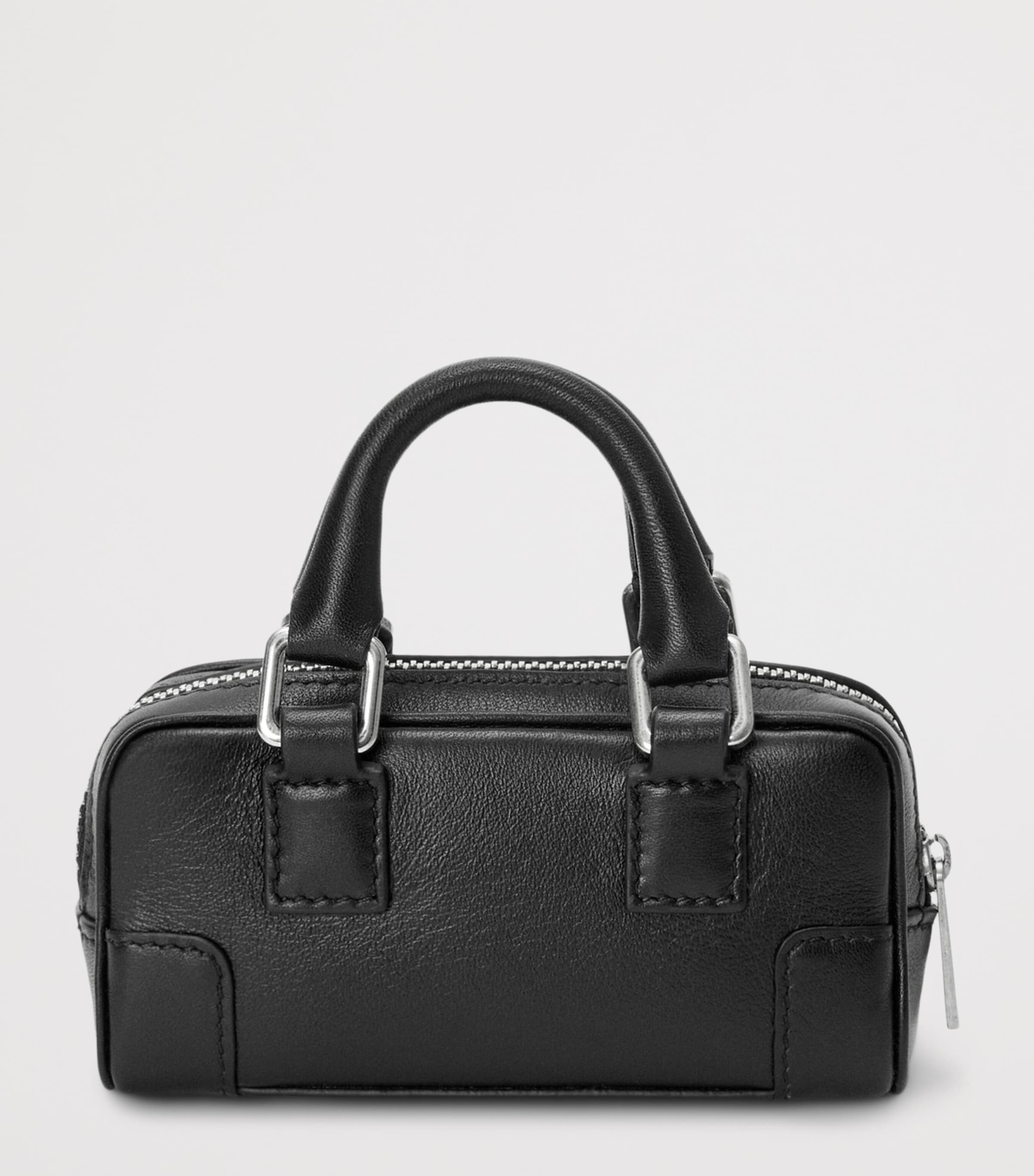 Mini Leather Amazona Nano Top-Handle Bag BLACK Image 2