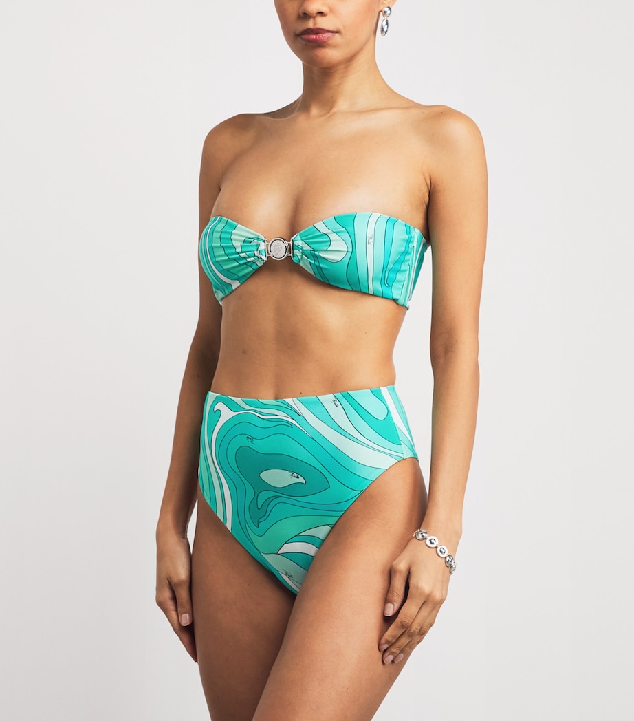 Marmo Bandeau Bikini Top 067/TURQUOISE Image 2