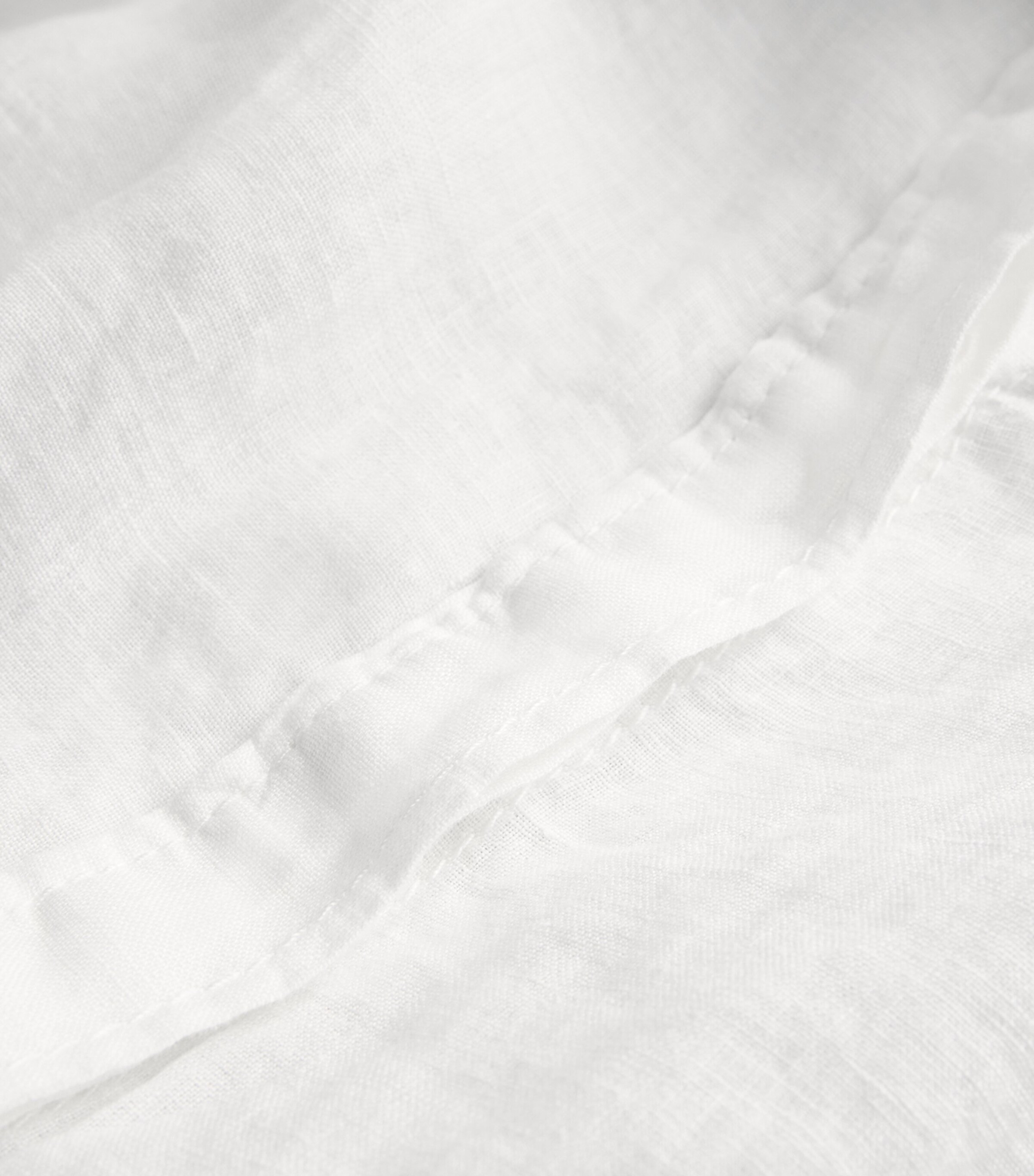 MAX&Co. Womens Linen Collar Top Optical White Image 5