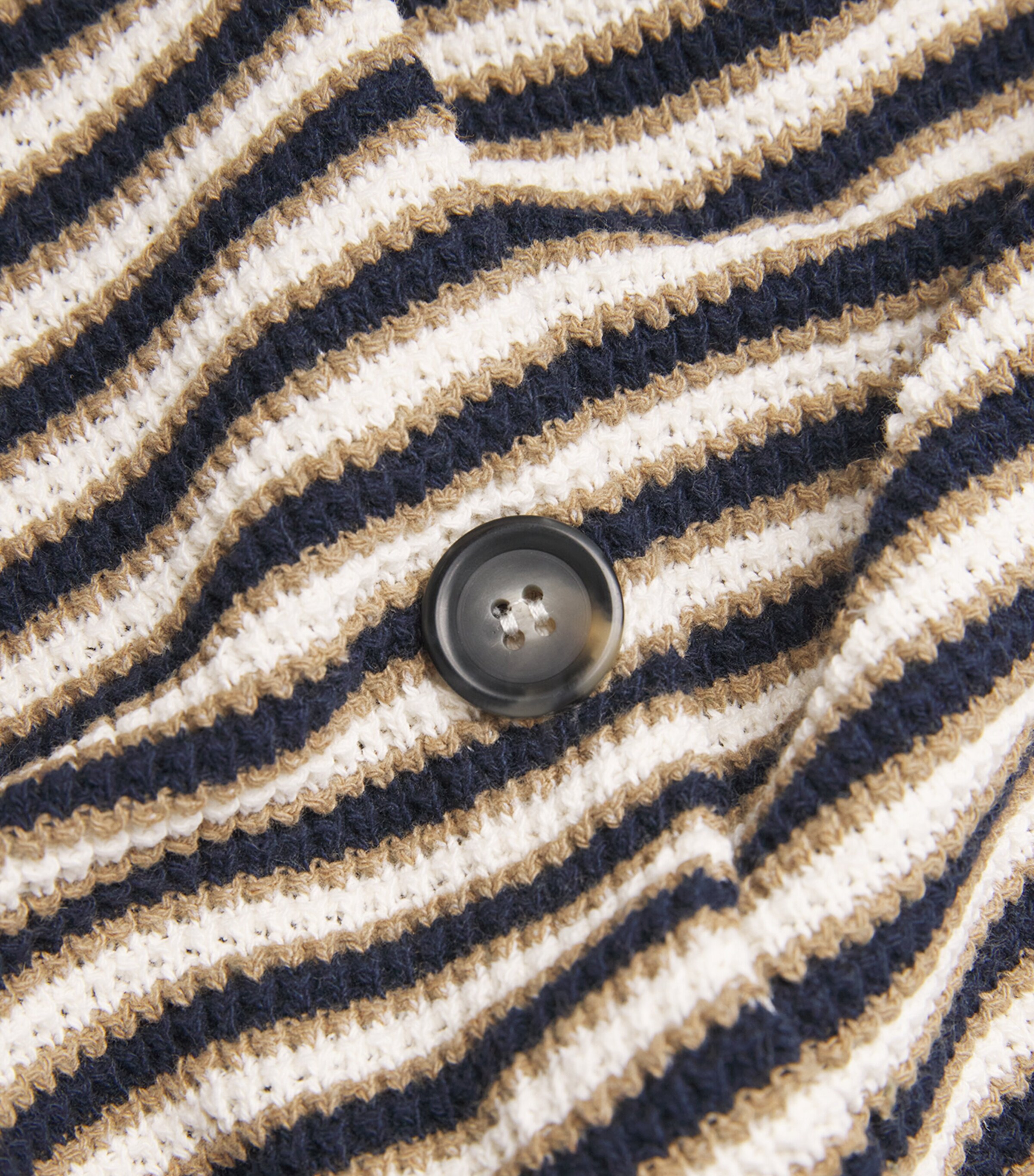 MAX&Co. Womens Cotton-Blend Striped Shirt Midnightblue Image 5