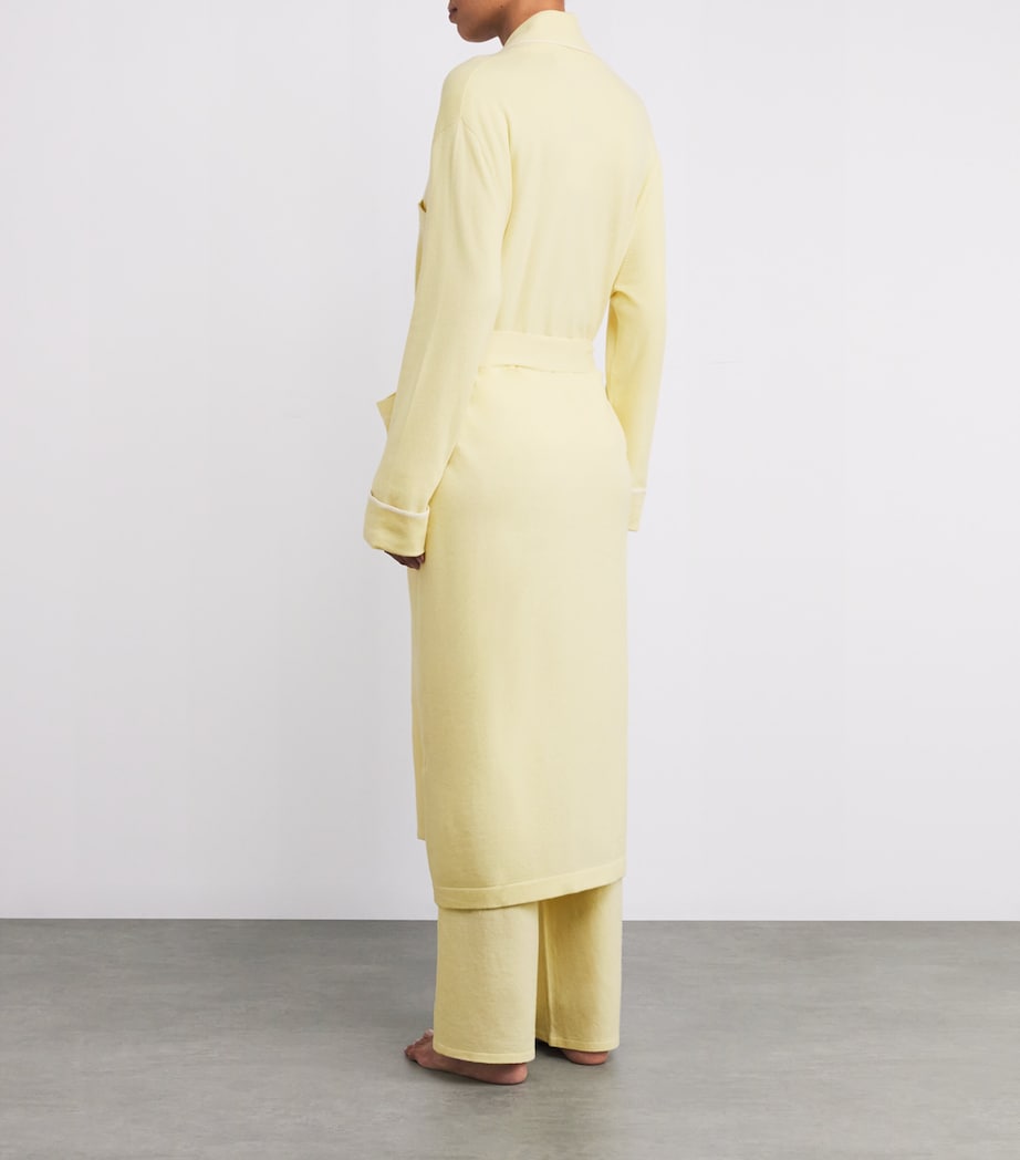 Cashmere Whitehall Robe PALE YELLOW Image 4