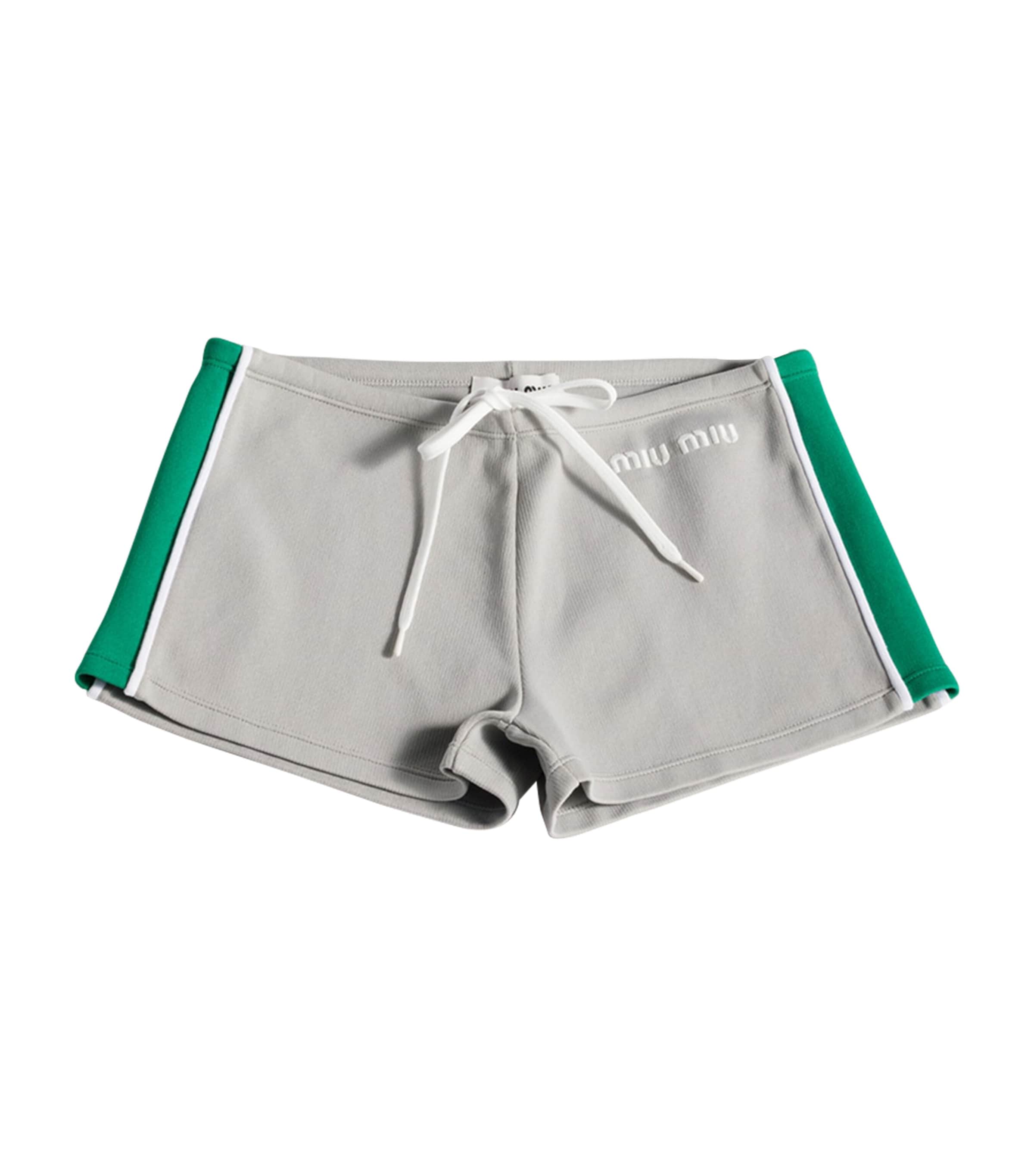 Miu Miu Womens Technical Yarn Shorts Image 1