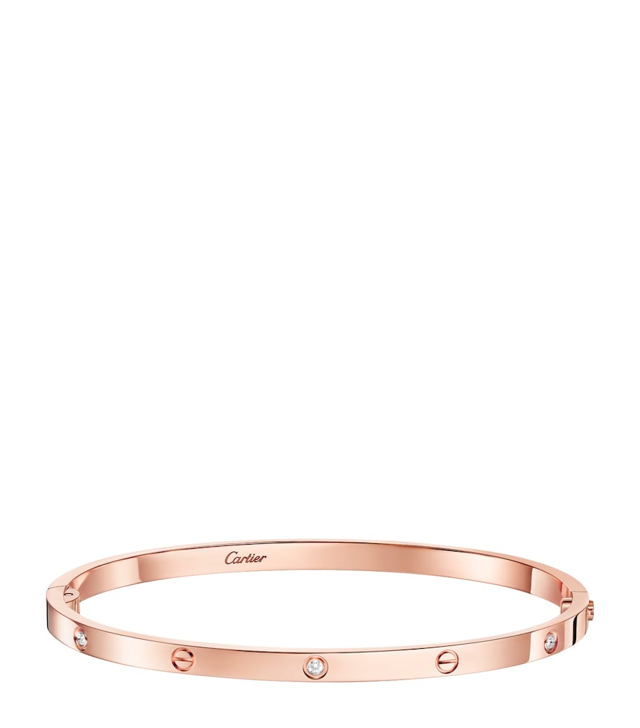 Cartier Small Rose Gold and Diamond LOVE Bracelet Rose Gold Image 1