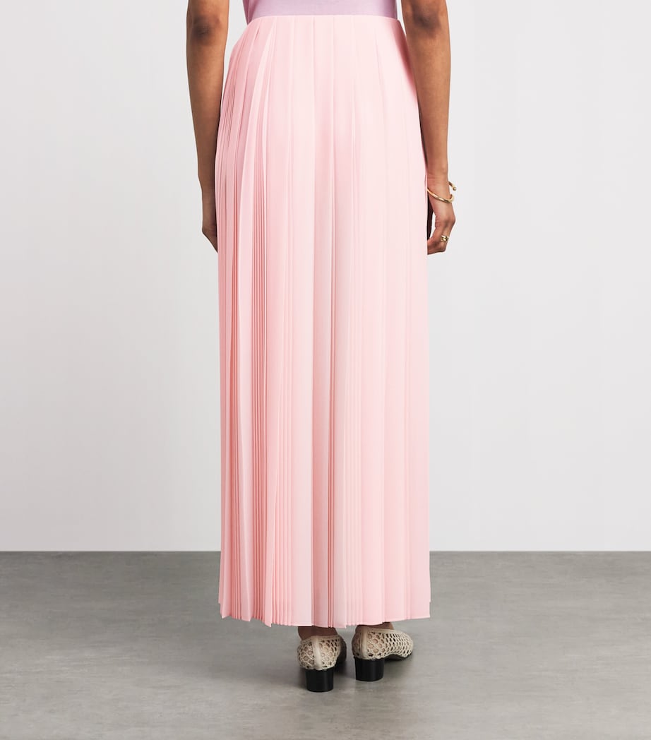 Fabiana Filippi Womens Pleated Midi Skirt Rosa Petalo Image 5