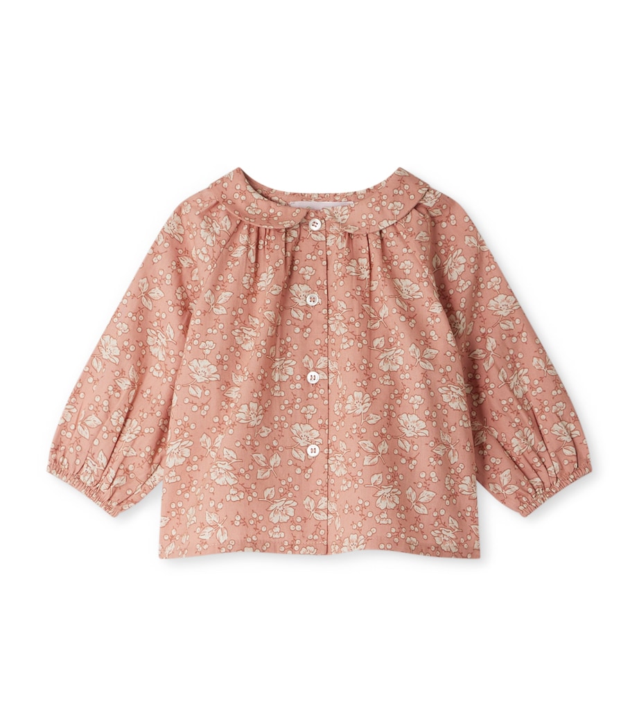 Organic Cotton Domino Blouse (6-18 Months) FL ROSE FARD Image 1