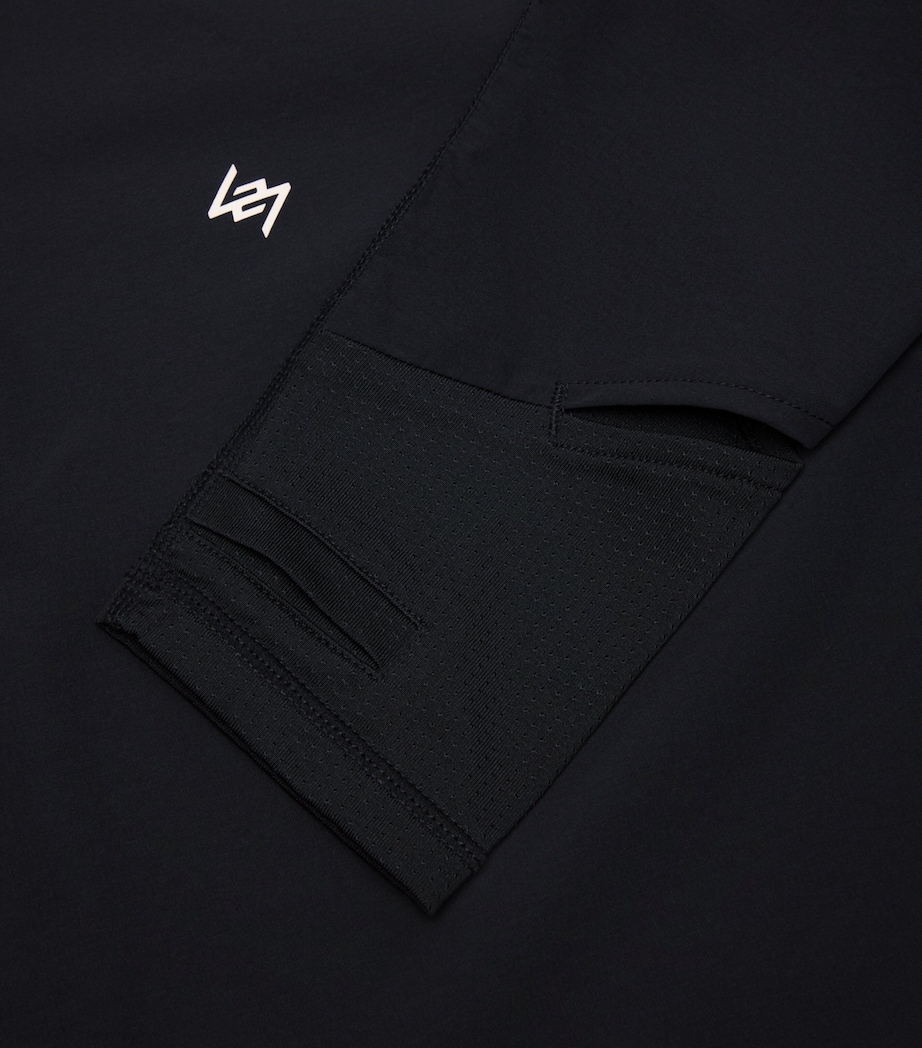 247 Run Quarter-Zip Top JET BLACK Image 2