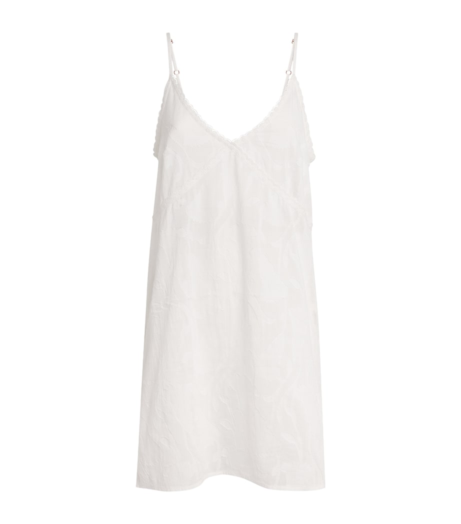 Floral Jacquard Nightdress OFF WHITE Image 1