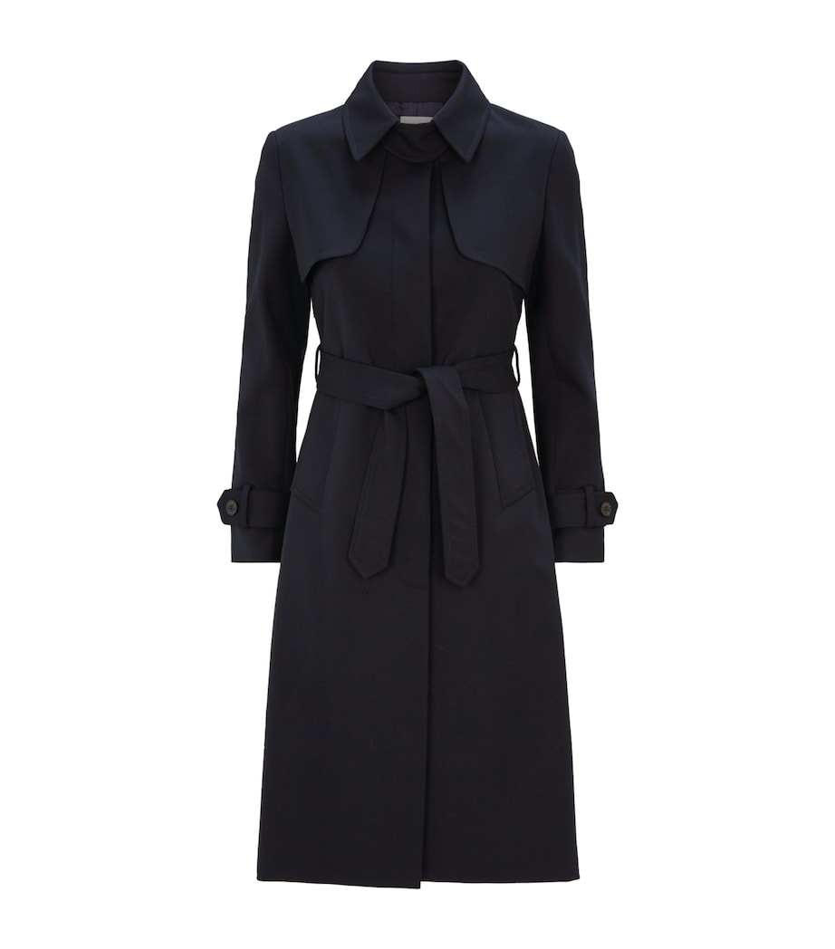 Pleated Trench Coat MARINE Image 2