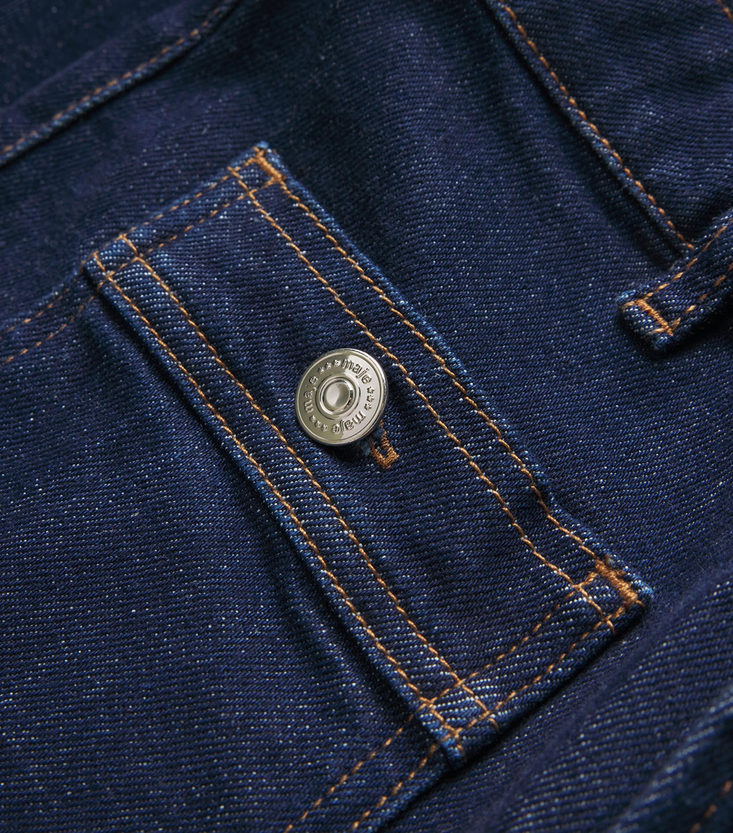 High-Rise Straight Jeans NAVY Image 5