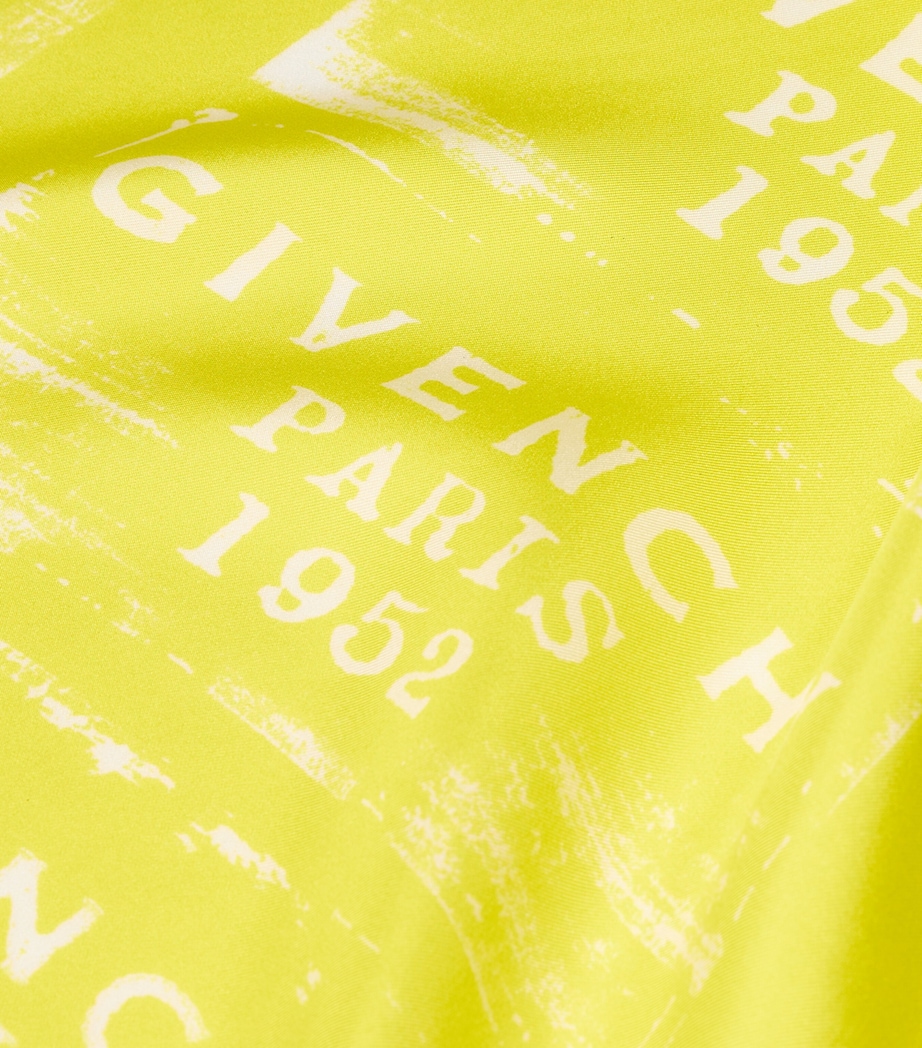 Silk Square Shawl ACID YELLOW Image 2