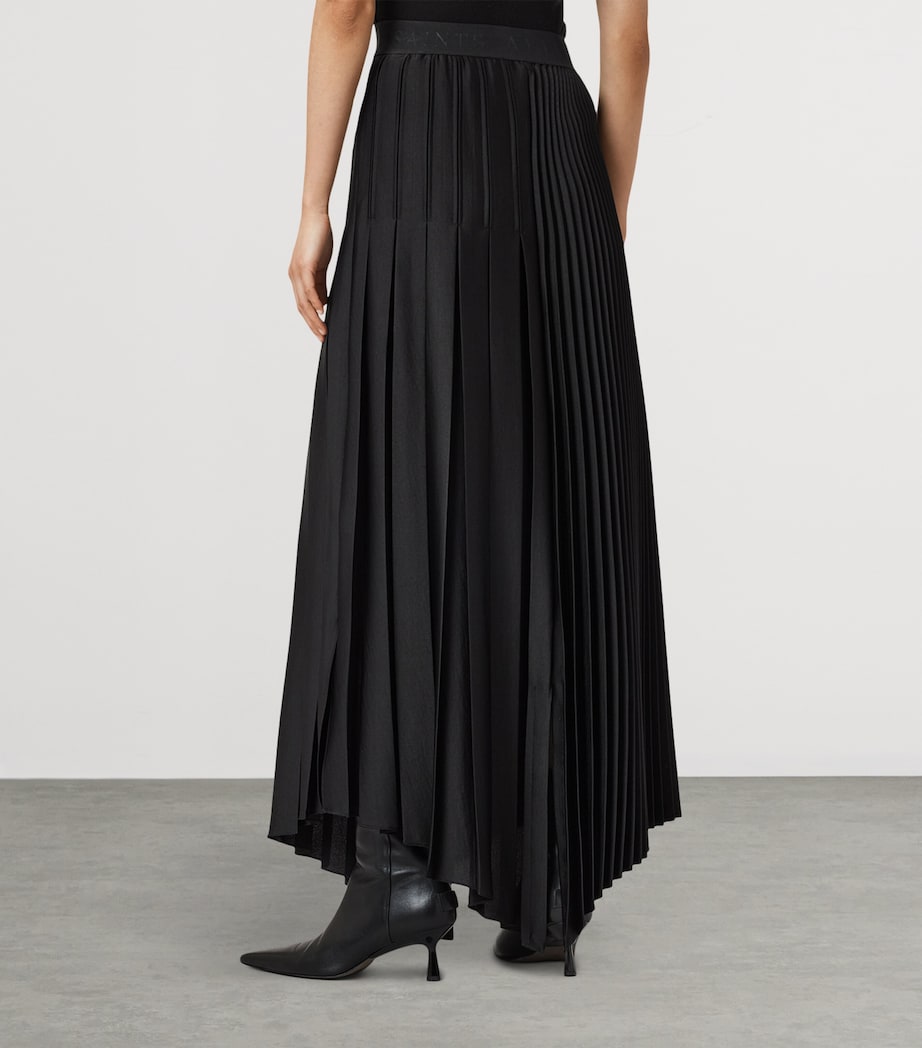 Pleated Jax Maxi Skirt BLACK Image 6