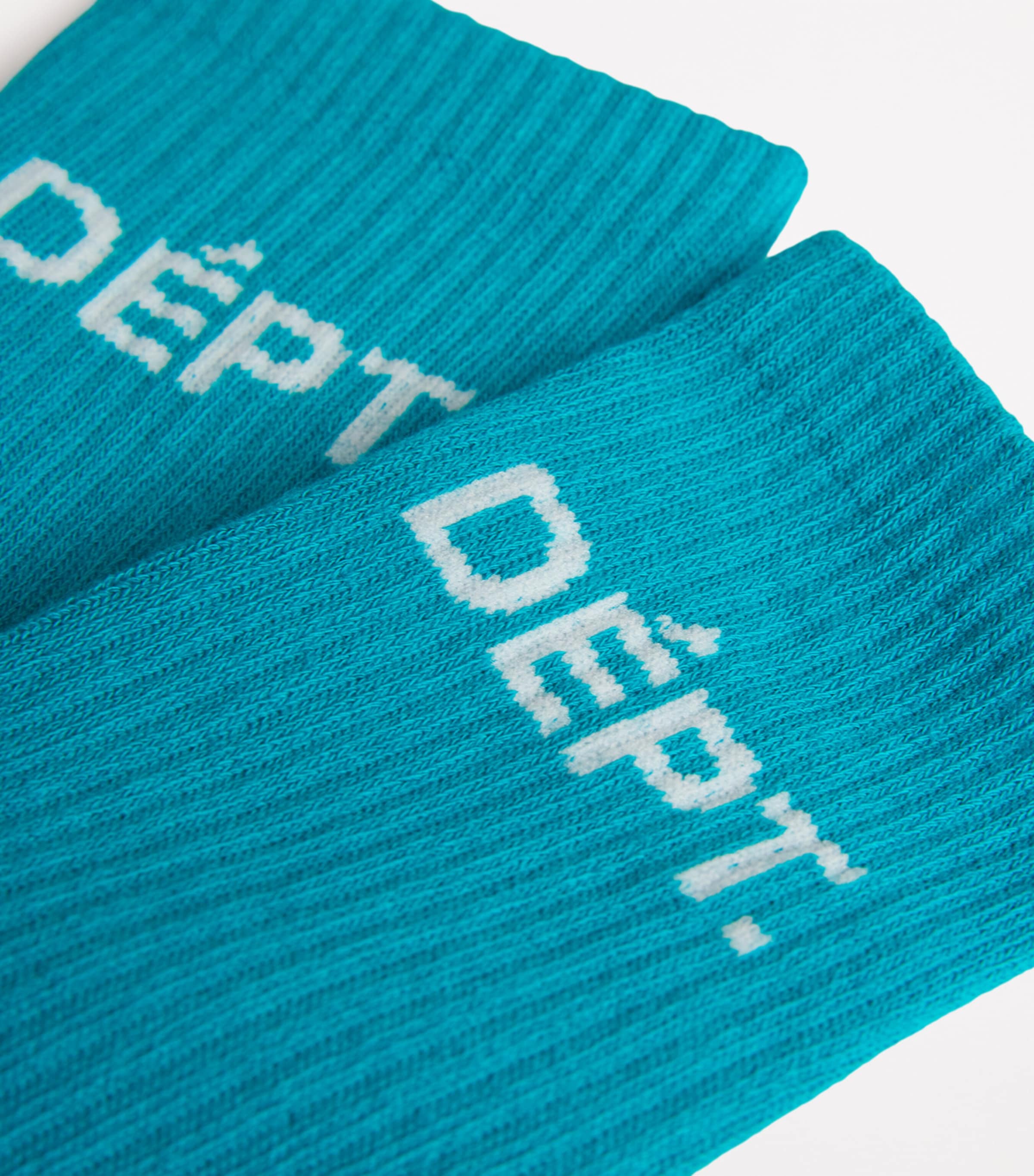 GALLERY DEPT. Mens Cotton-Blend Logo Socks Miami Blue Image 2