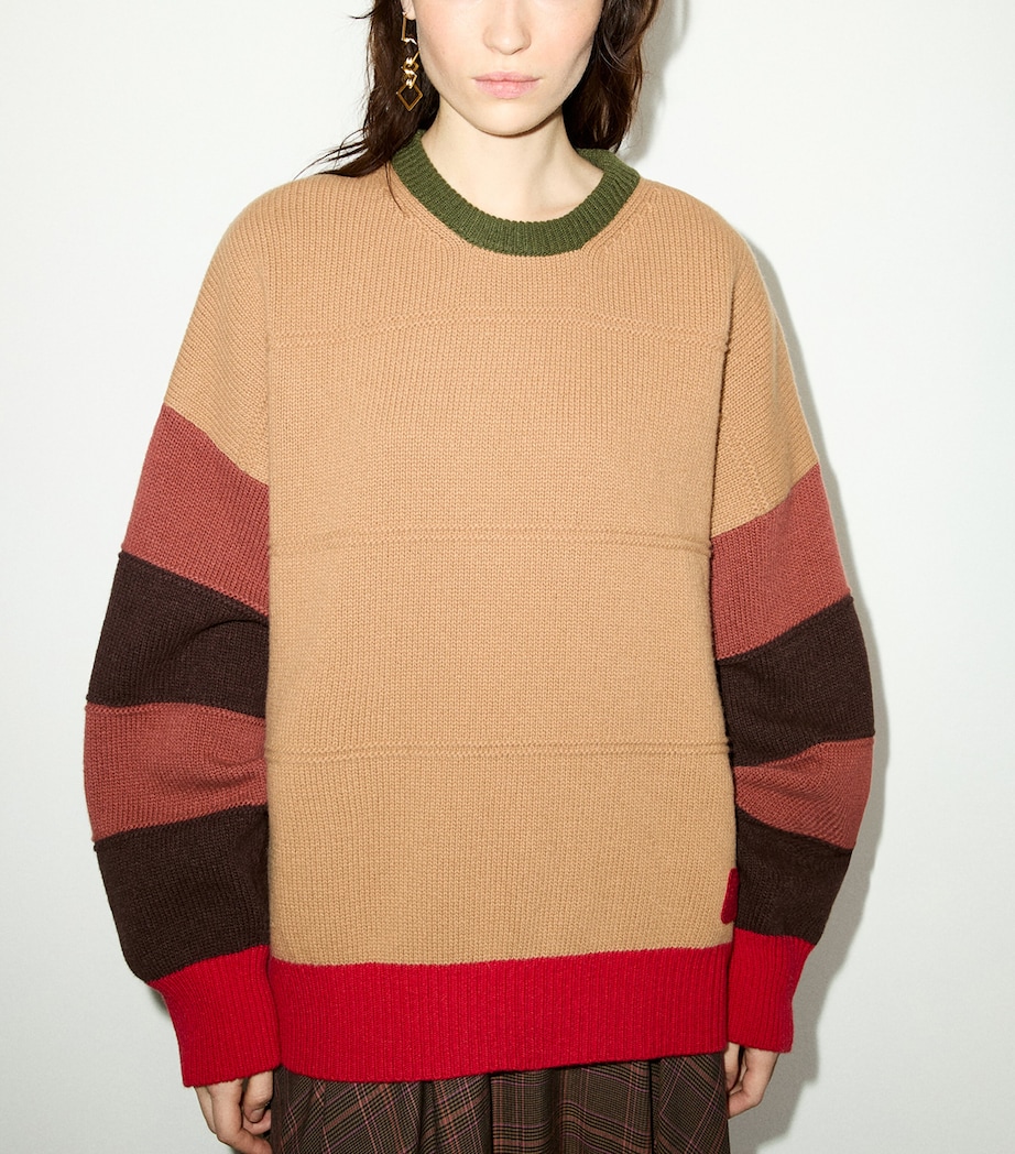 MAX&Co. Womens Virgin Wool Sweater Camel Image 2