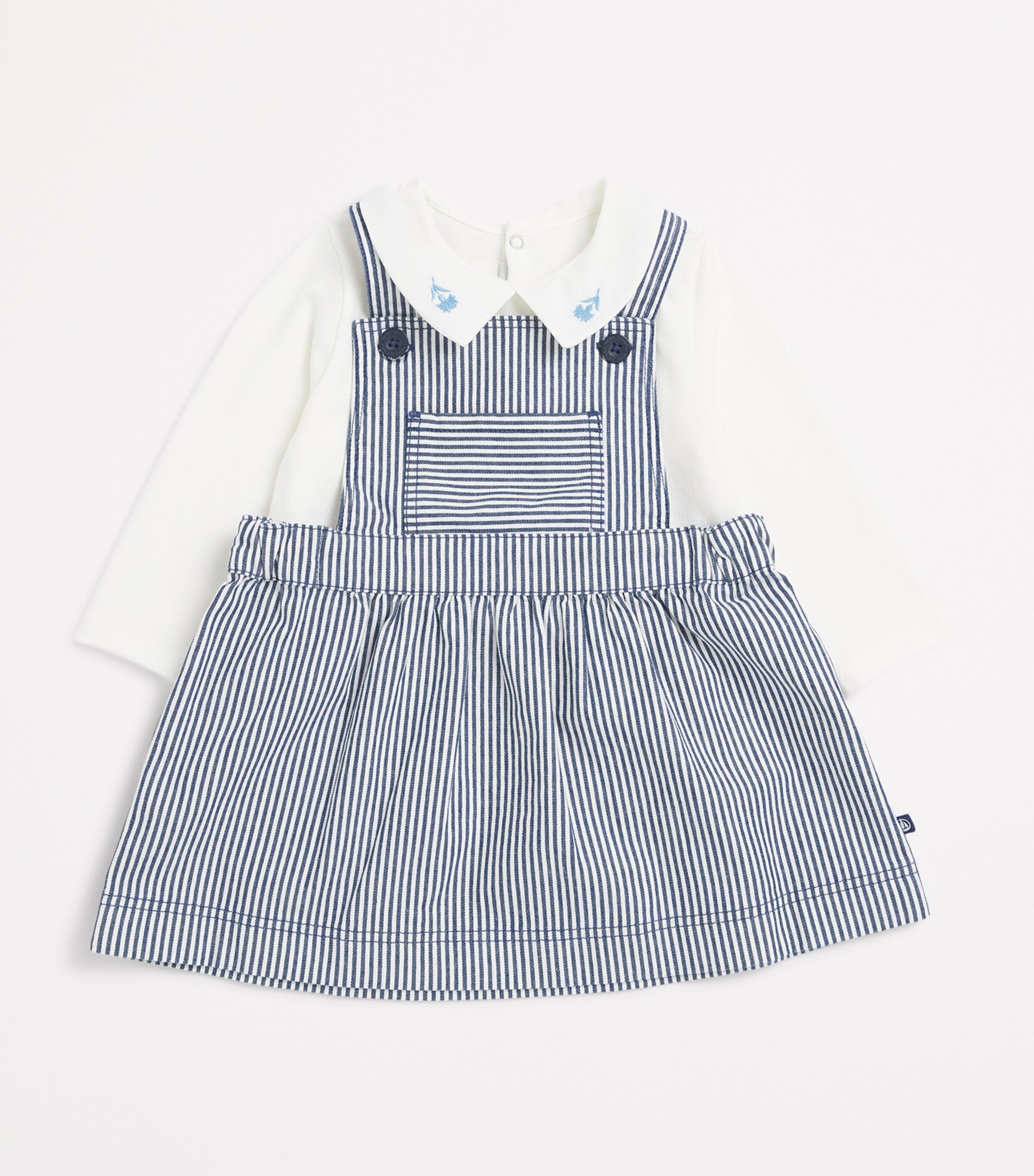 Embroidered-Collar Blouse (18-24 Months) 1MARSHMALLOW Image 3