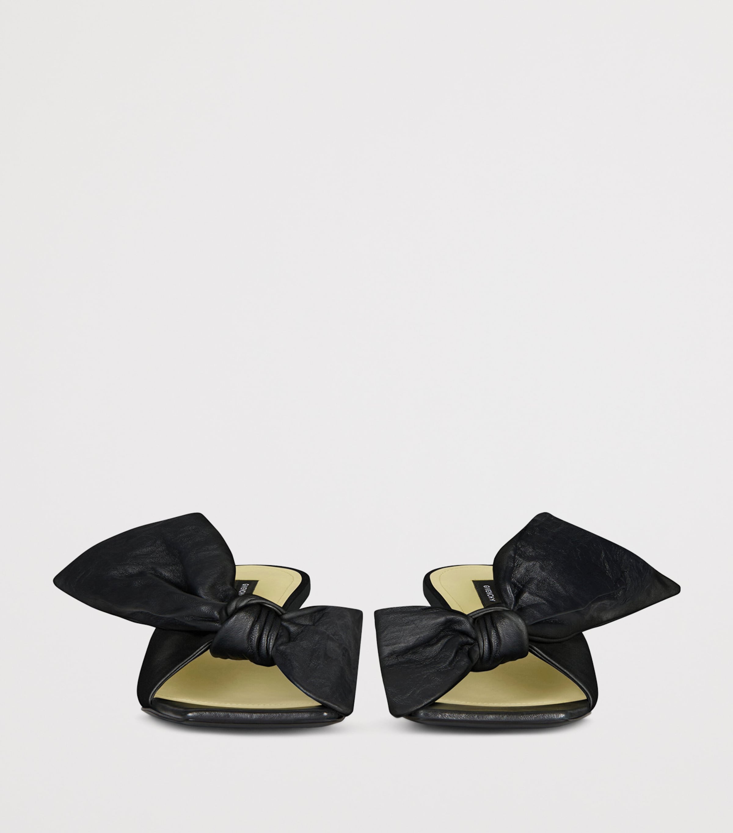 Givenchy Leather Bow Boudoir Mules 65 Black Image 4
