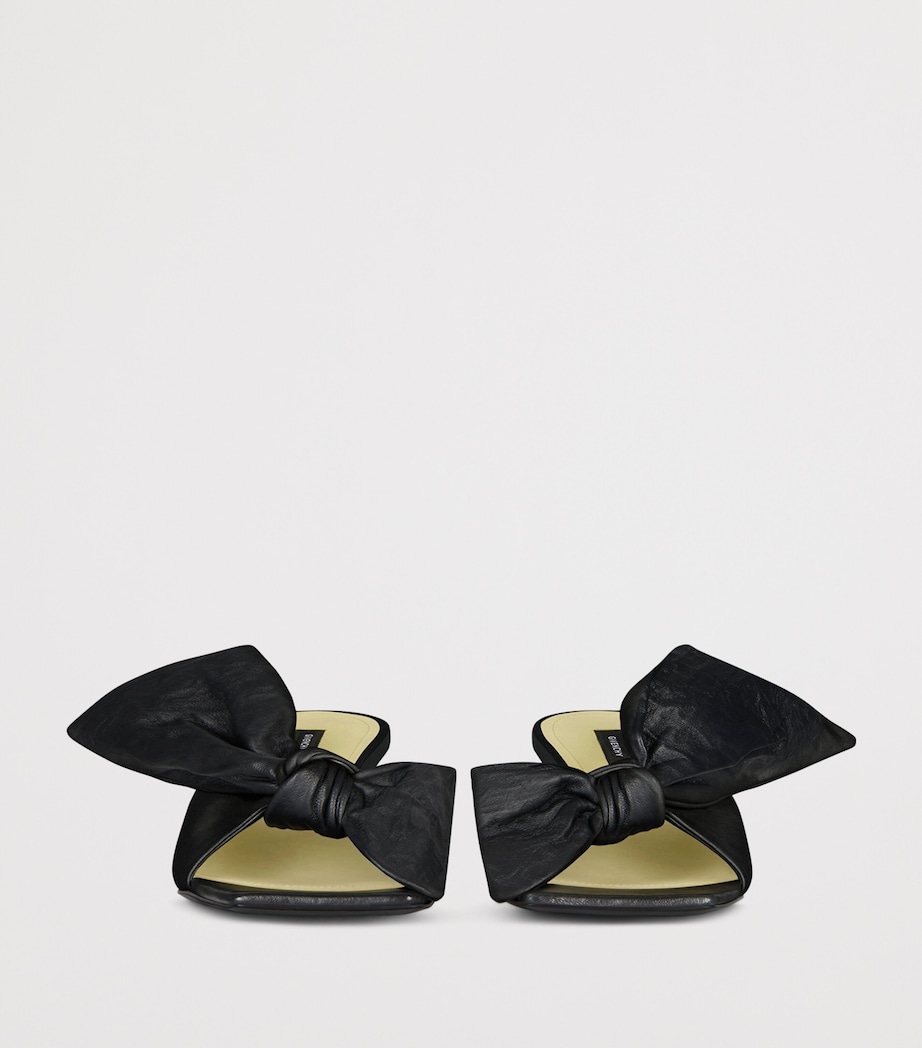 Givenchy Leather Bow Boudoir Mules 65 Black Image 4