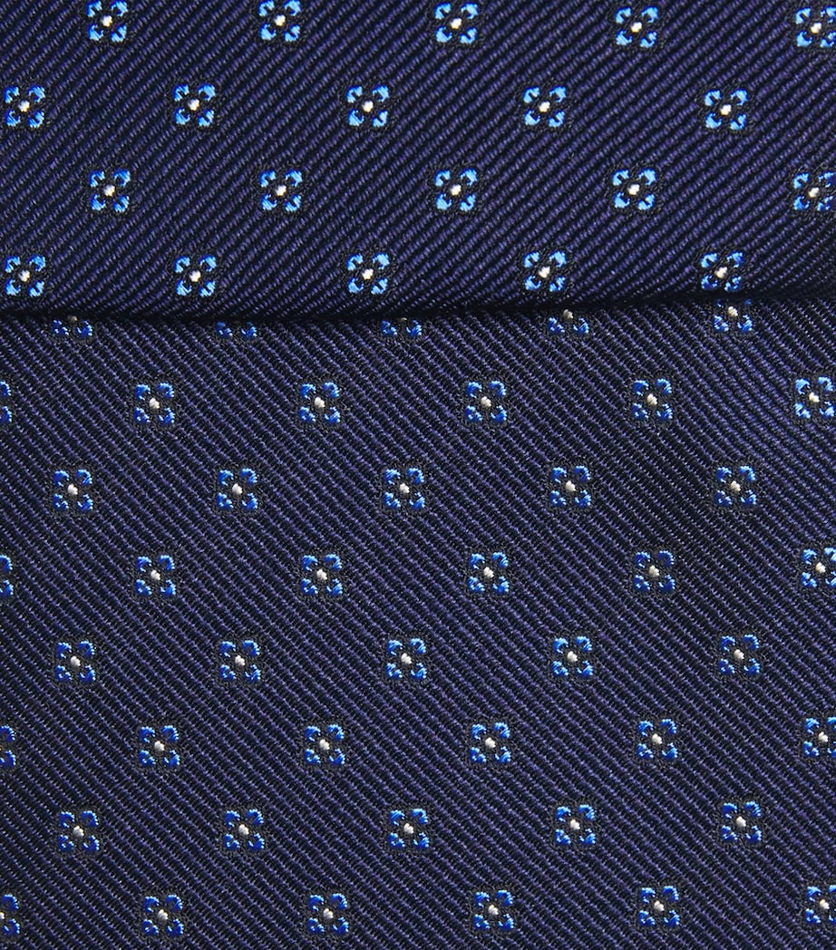 Isaia Silk Floral Tie Image 3