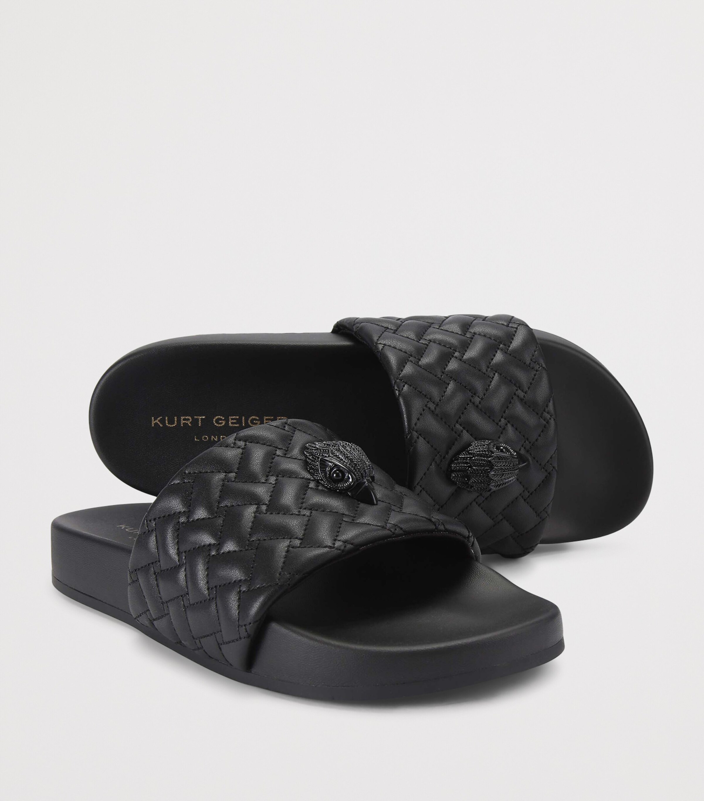 Kurt Geiger London Meena Eagle Slides Black Image 3