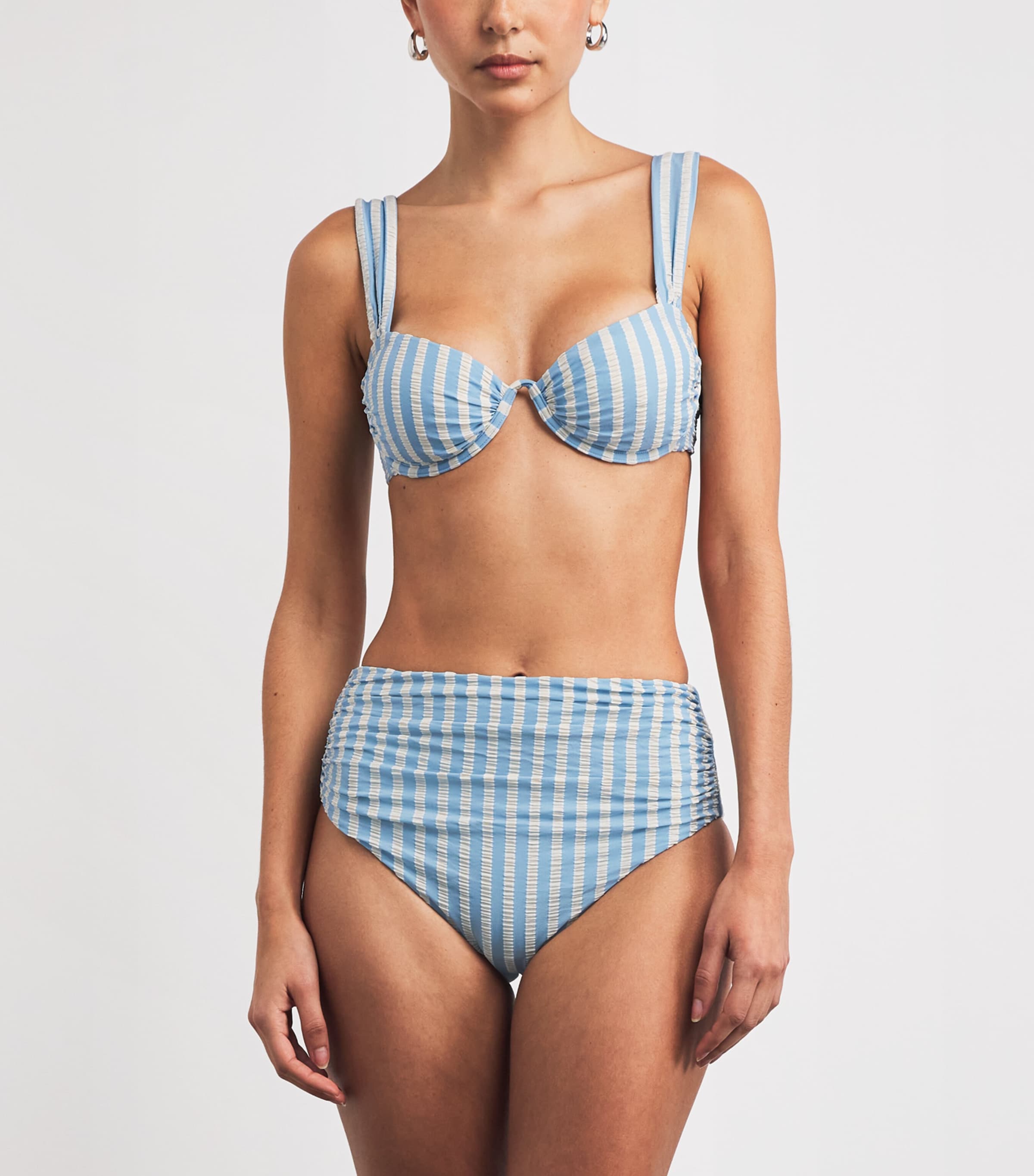 Stripe Anniston Balconette Bikini Top HYDRANGEA BLUE SP Image 2
