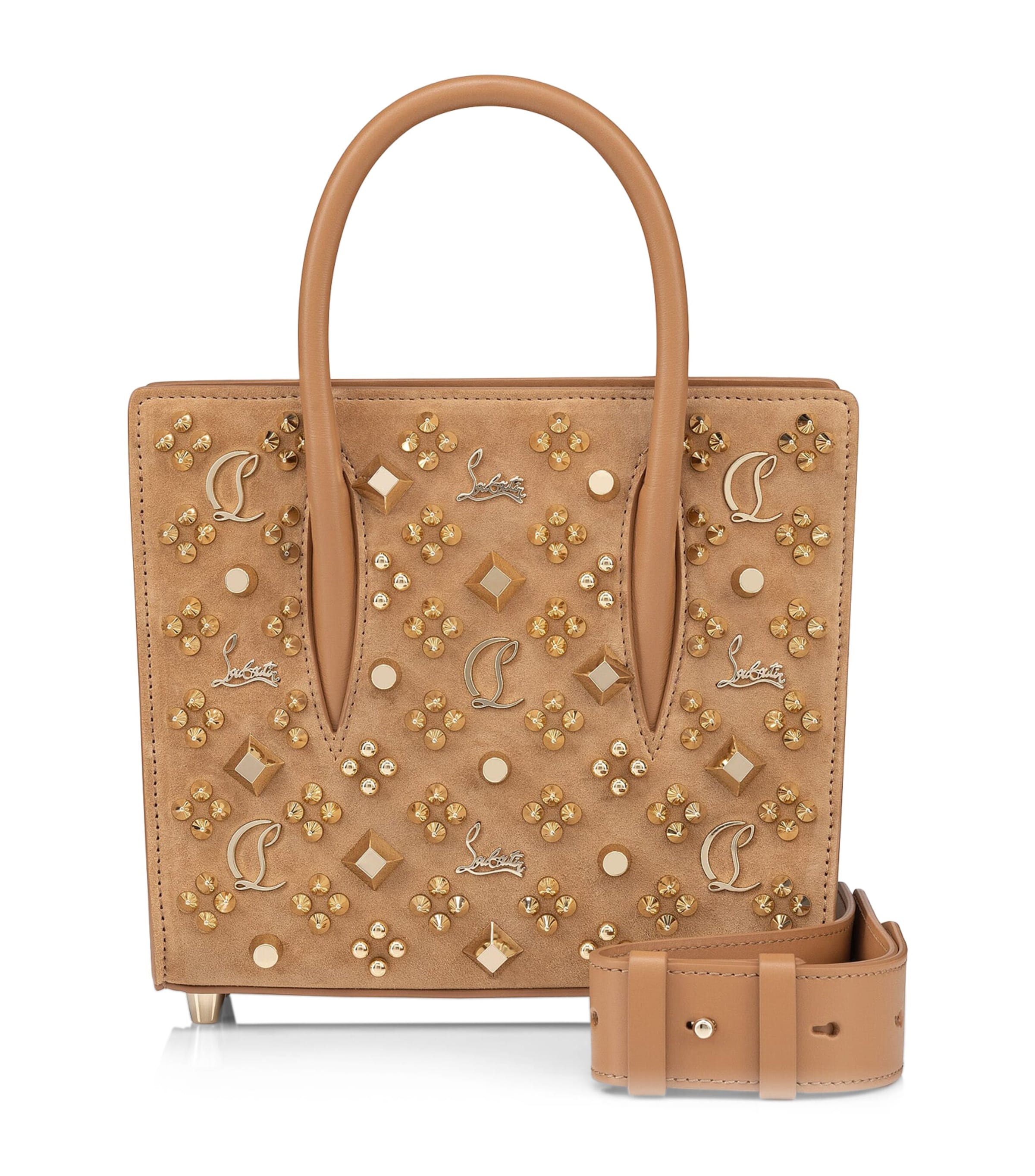 Christian Louboutin Verzierte Tote Paloma Mini Aus Leder In Red