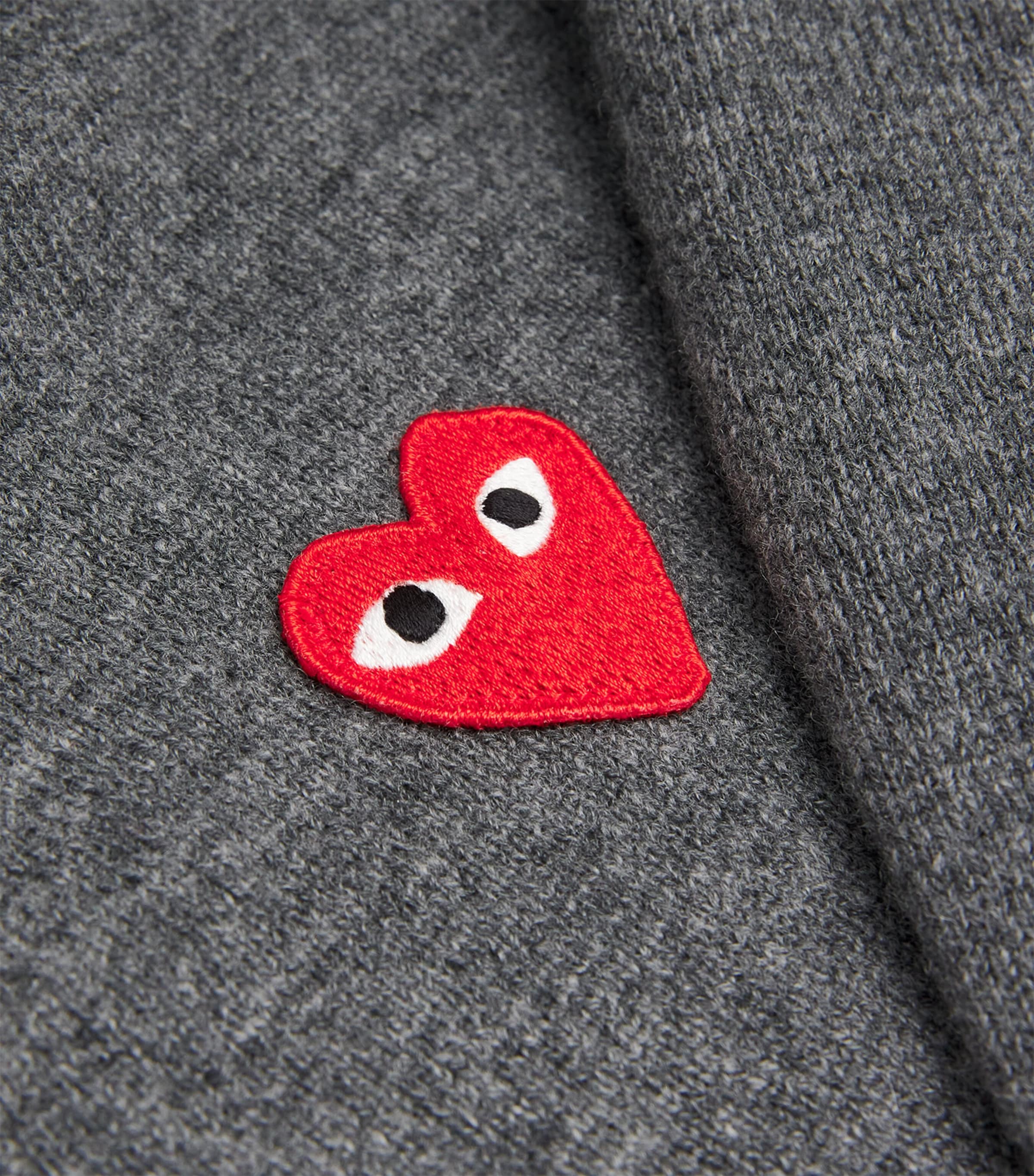 Wool Heart Cardigan GREY Image 5