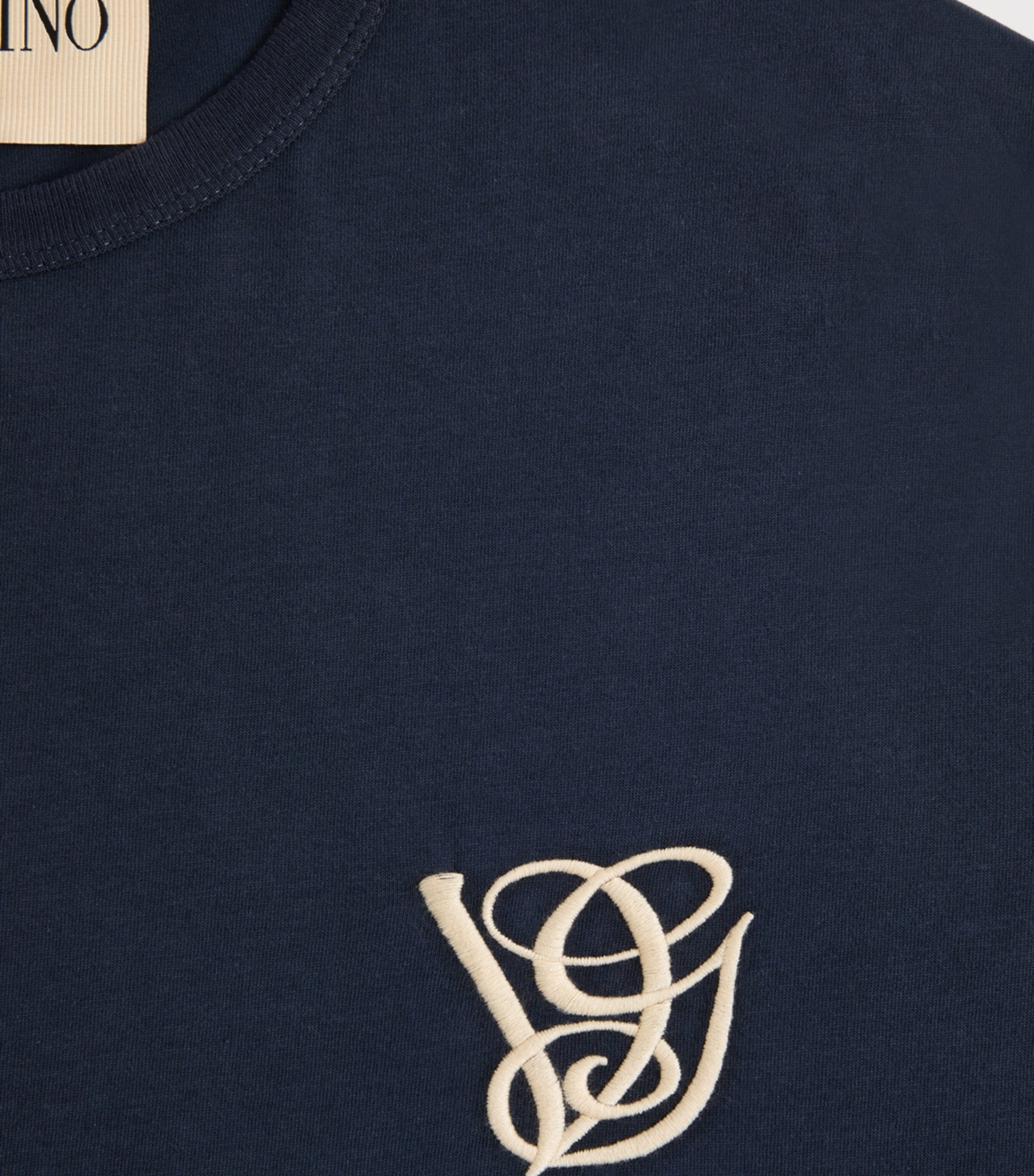 Cotton VG Embroidery T-Shirt 598 Image 7