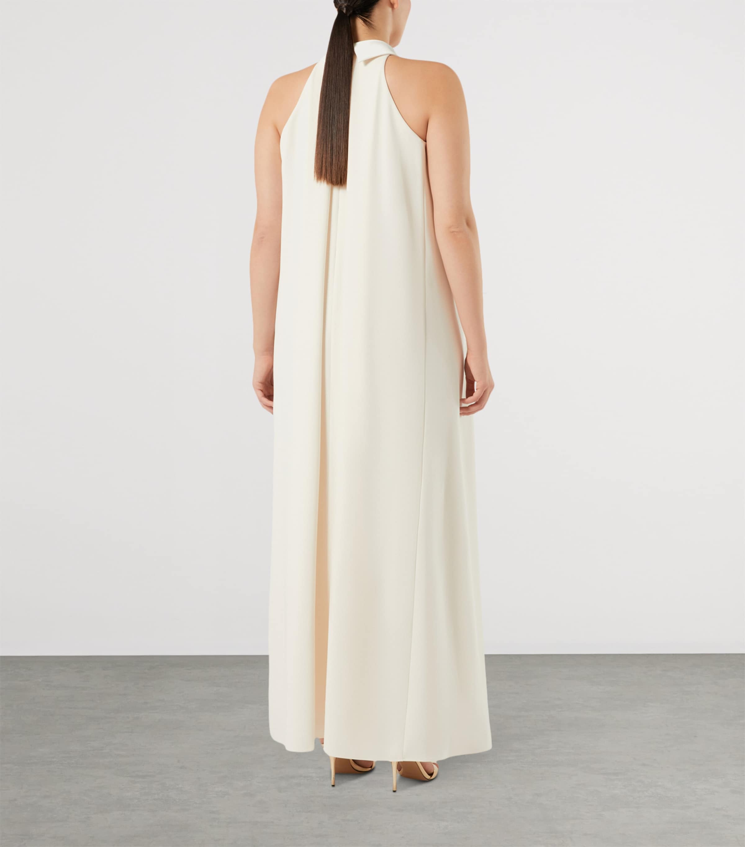 Marina Rinaldi Womens Cold Shoulder Maxi Dress Ivory Image 4