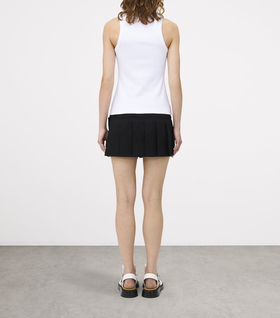 Stretch-Cotton Logo Tank Top 9000 Image 4