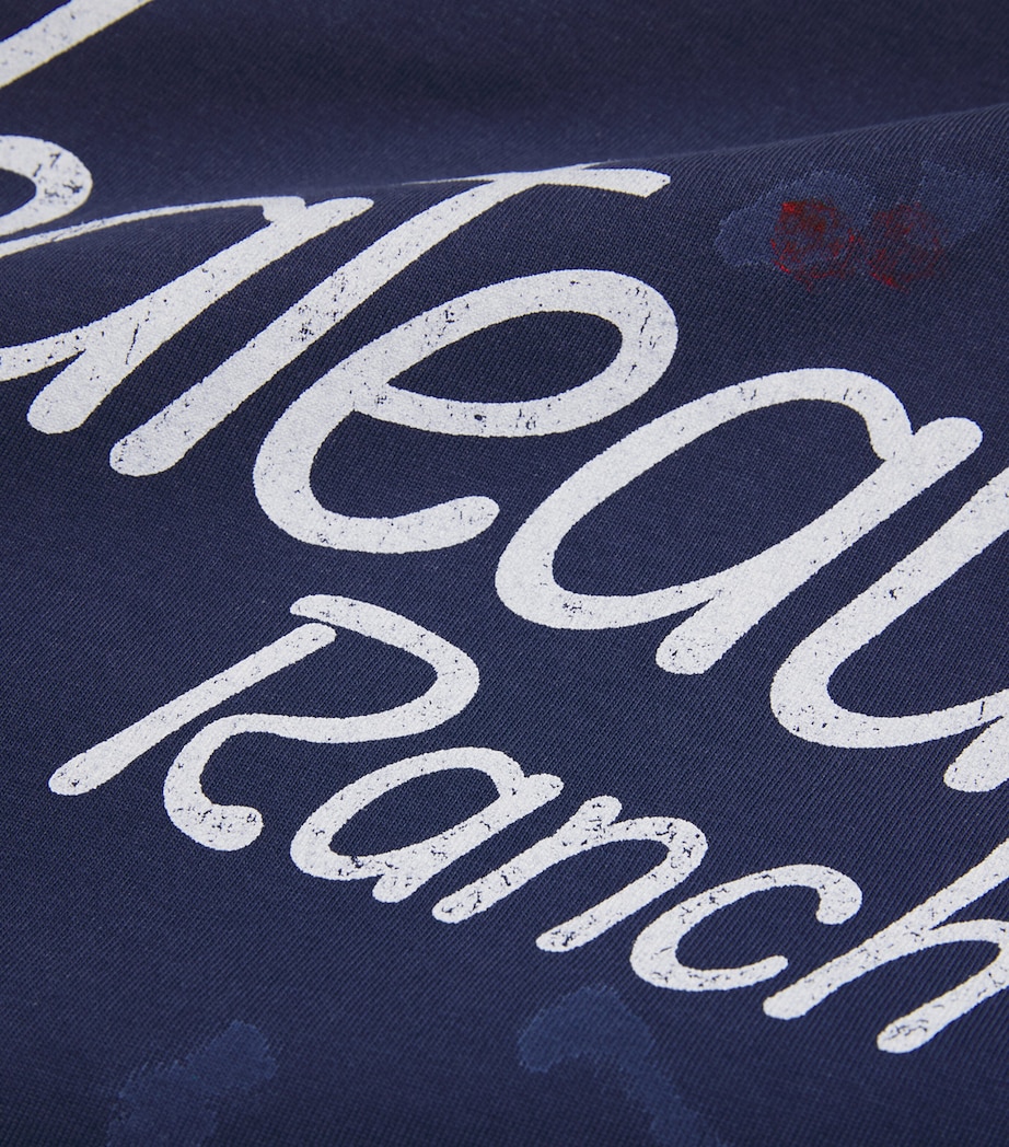 Cotton Chateau Ranch T-Shirt NAVY Image 5