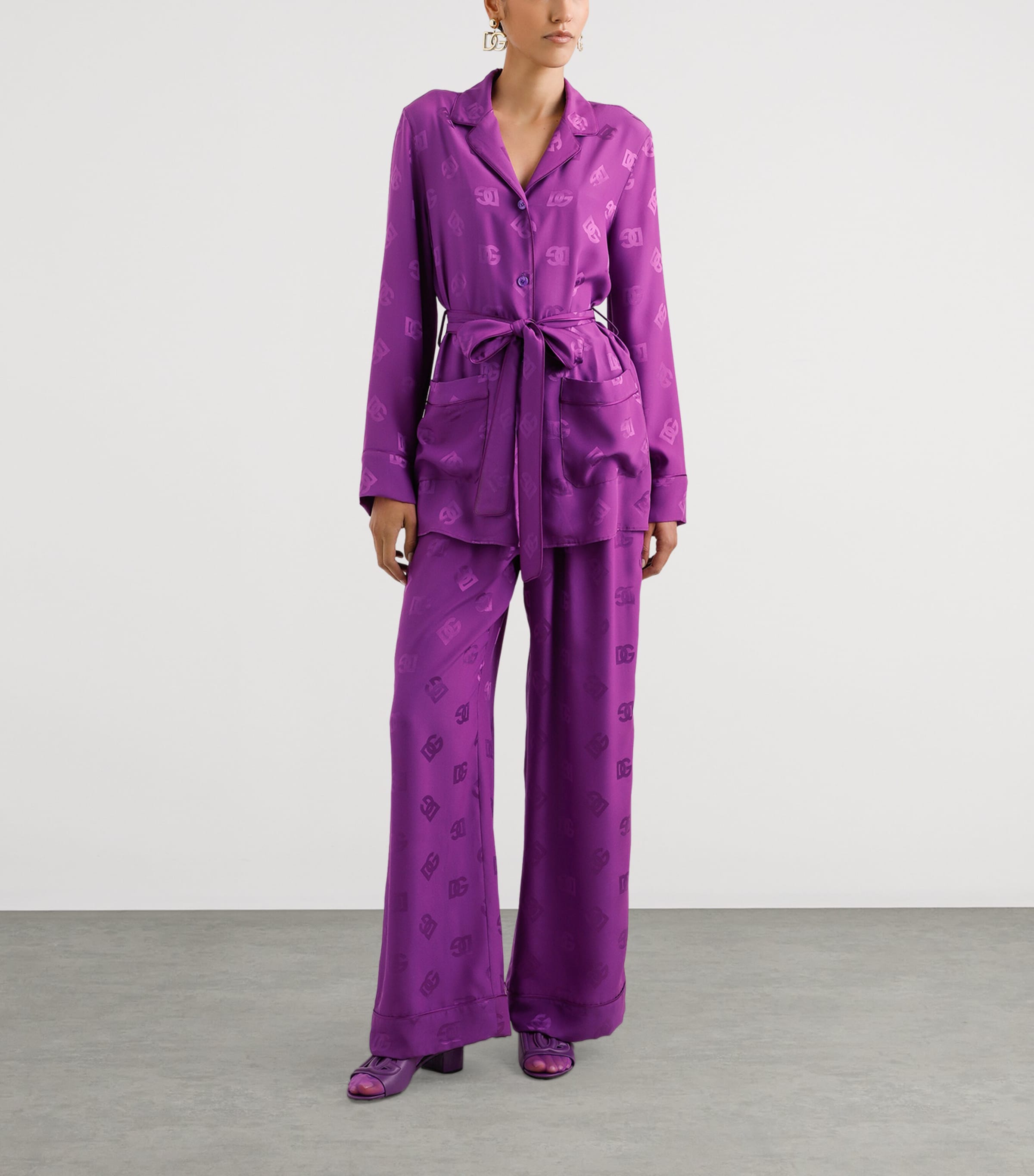 Silk DG Millennials Shirt F0571-PURPLE Image 2