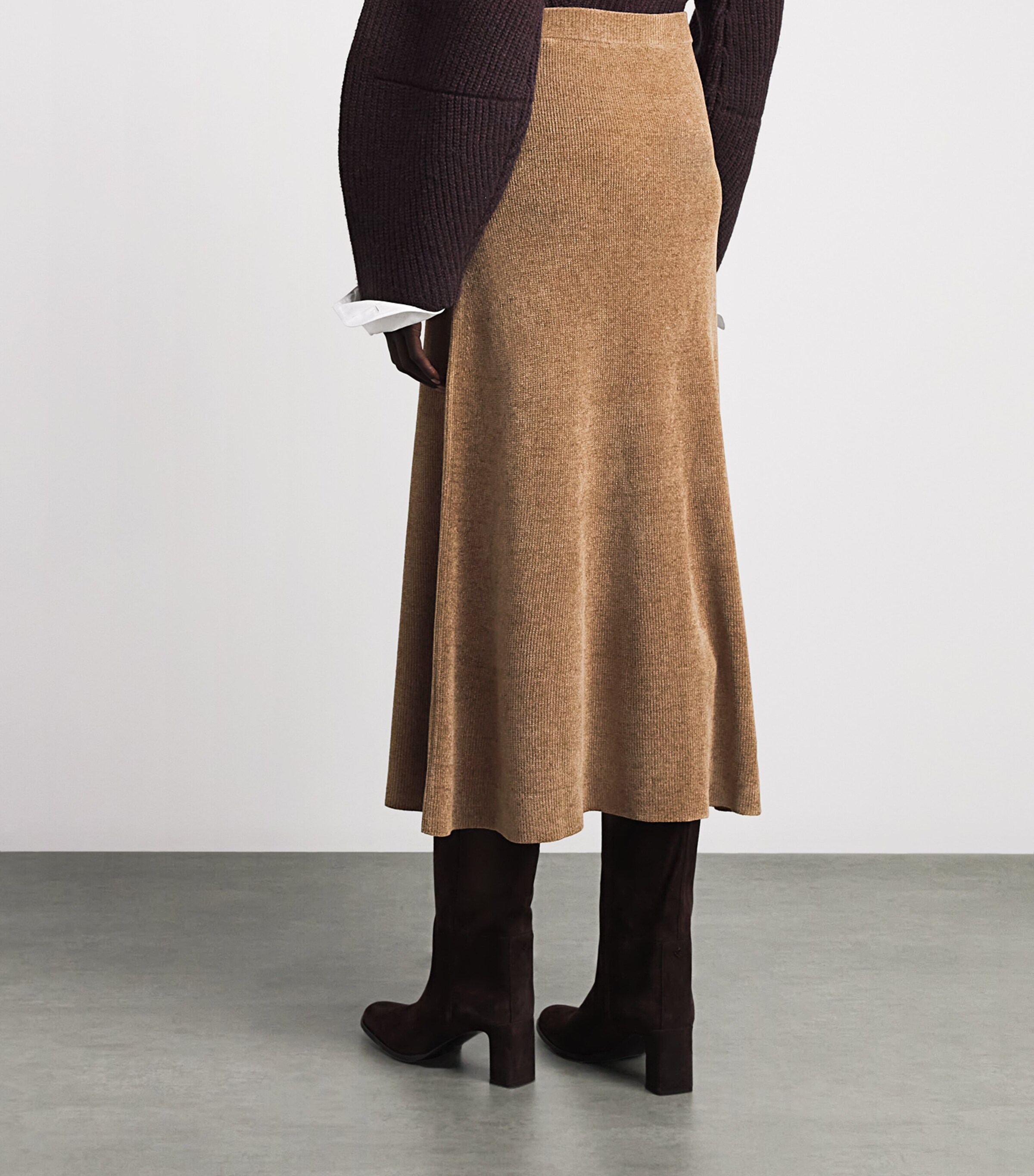 Gabriela Hearst Womens Silk Muir Midi Skirt Cml Camel Image 5