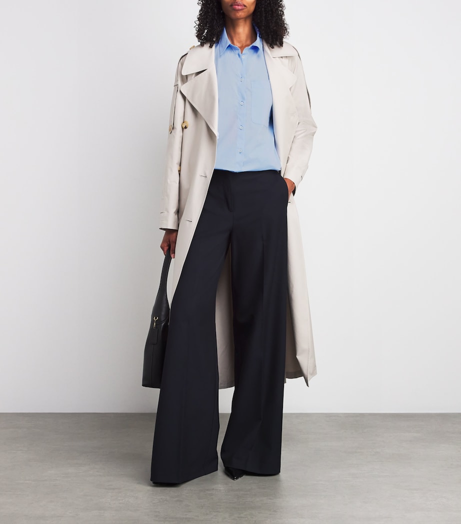 Cotton Long-Sleeve Shirt LIGHT BLUE Image 2