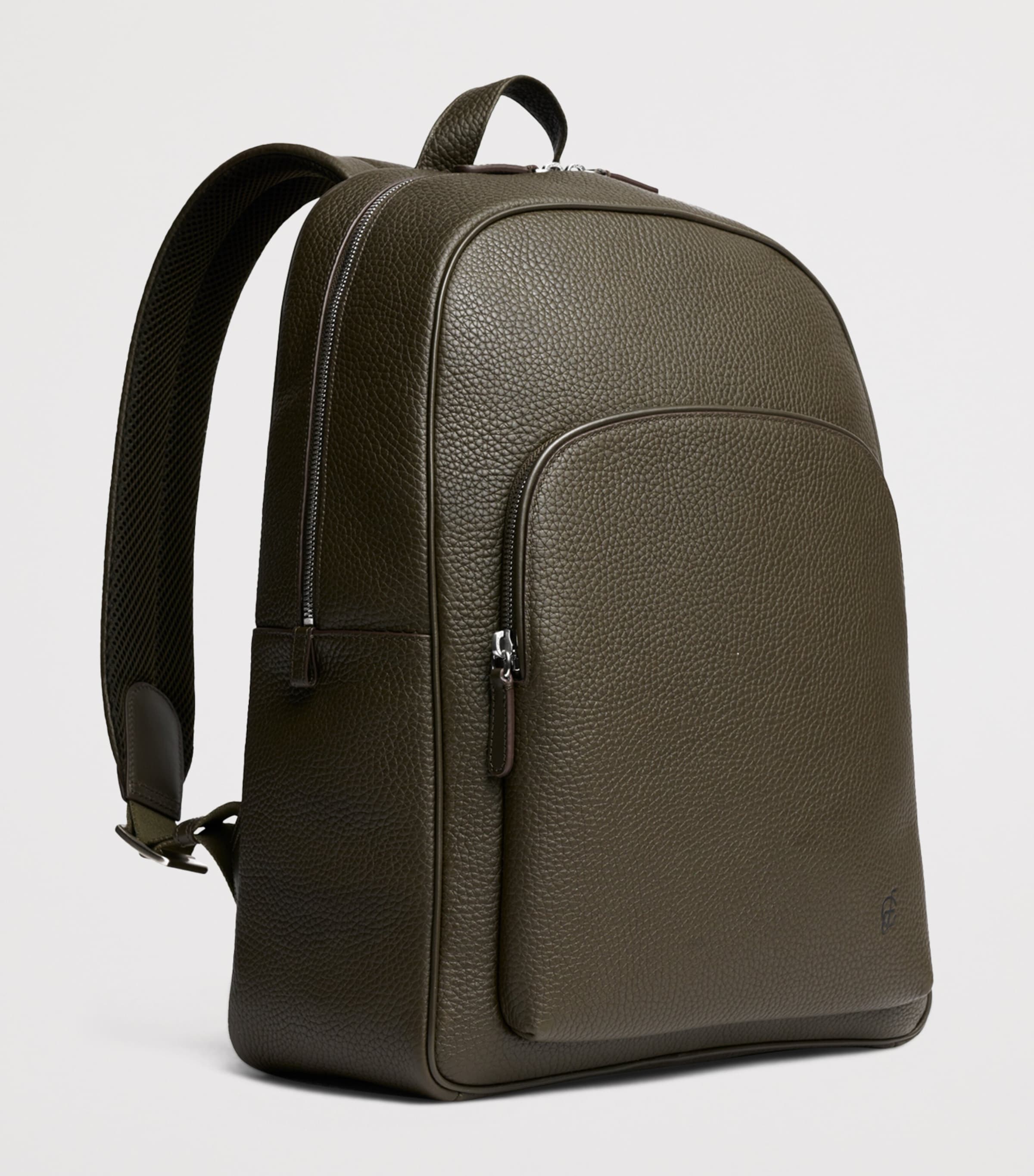Carl Friedrik Leather Ayrton Backpack Olive Image 2
