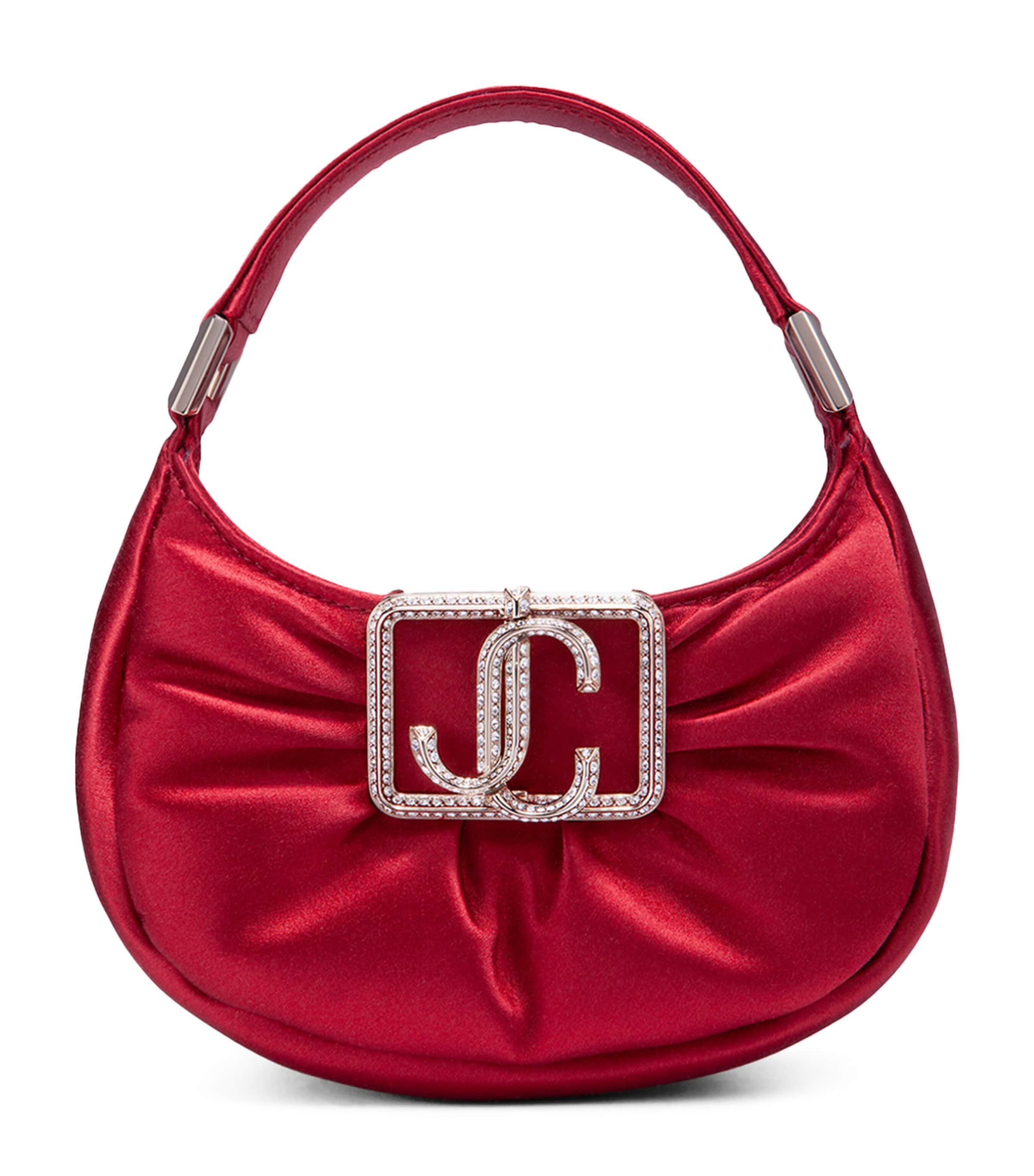 Shop Jimmy Choo Mini Edie Top-handle Bag In Red