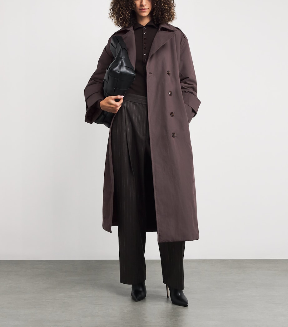 Padded Sandra Trench Coat COFFEE Image 2