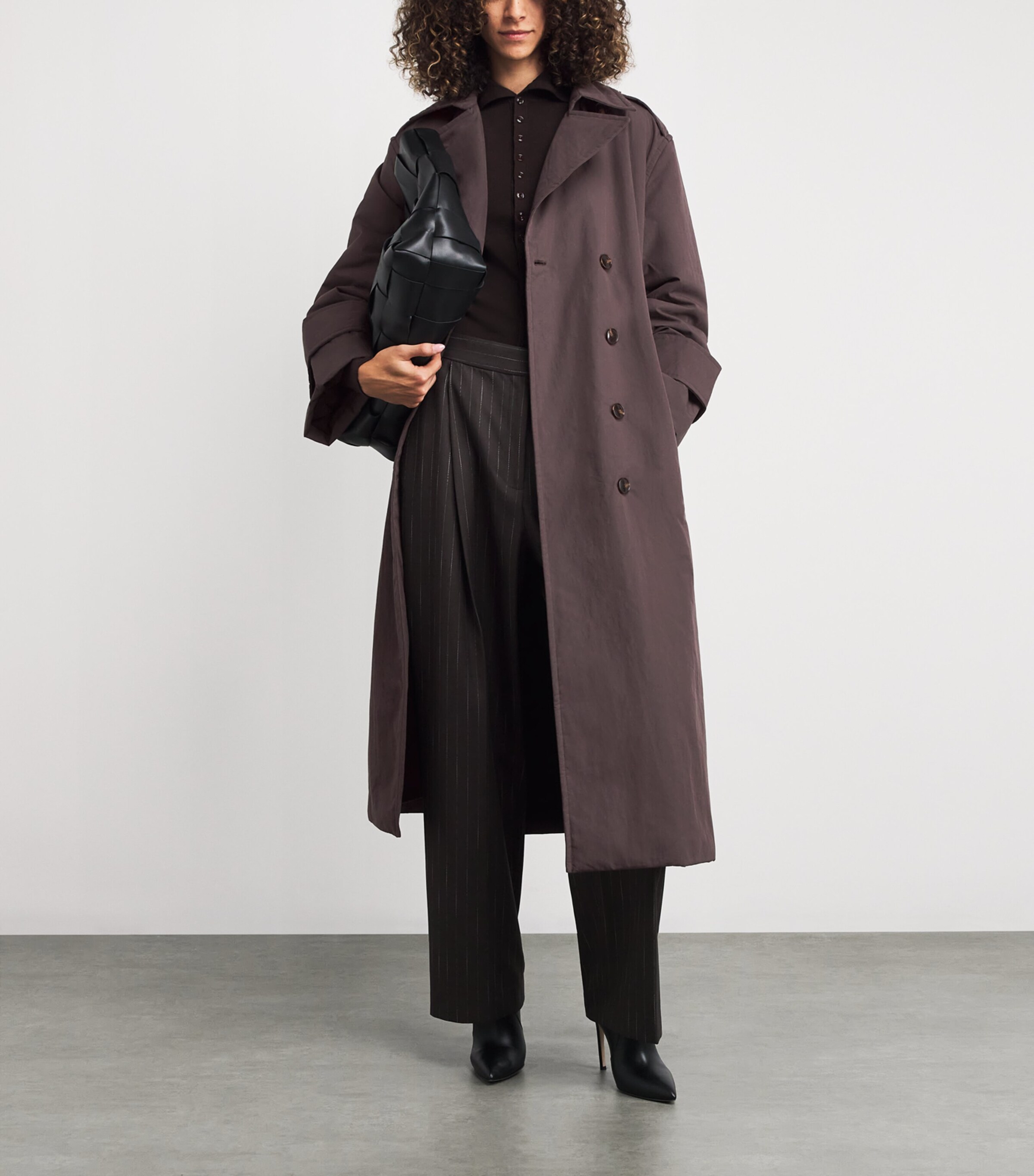 Stylein Brown Padded Sandra Trench Coat Harrods UK