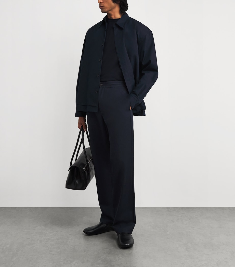 Wool-Blend Twill Trousers 403 CBL COASTAL Image 2