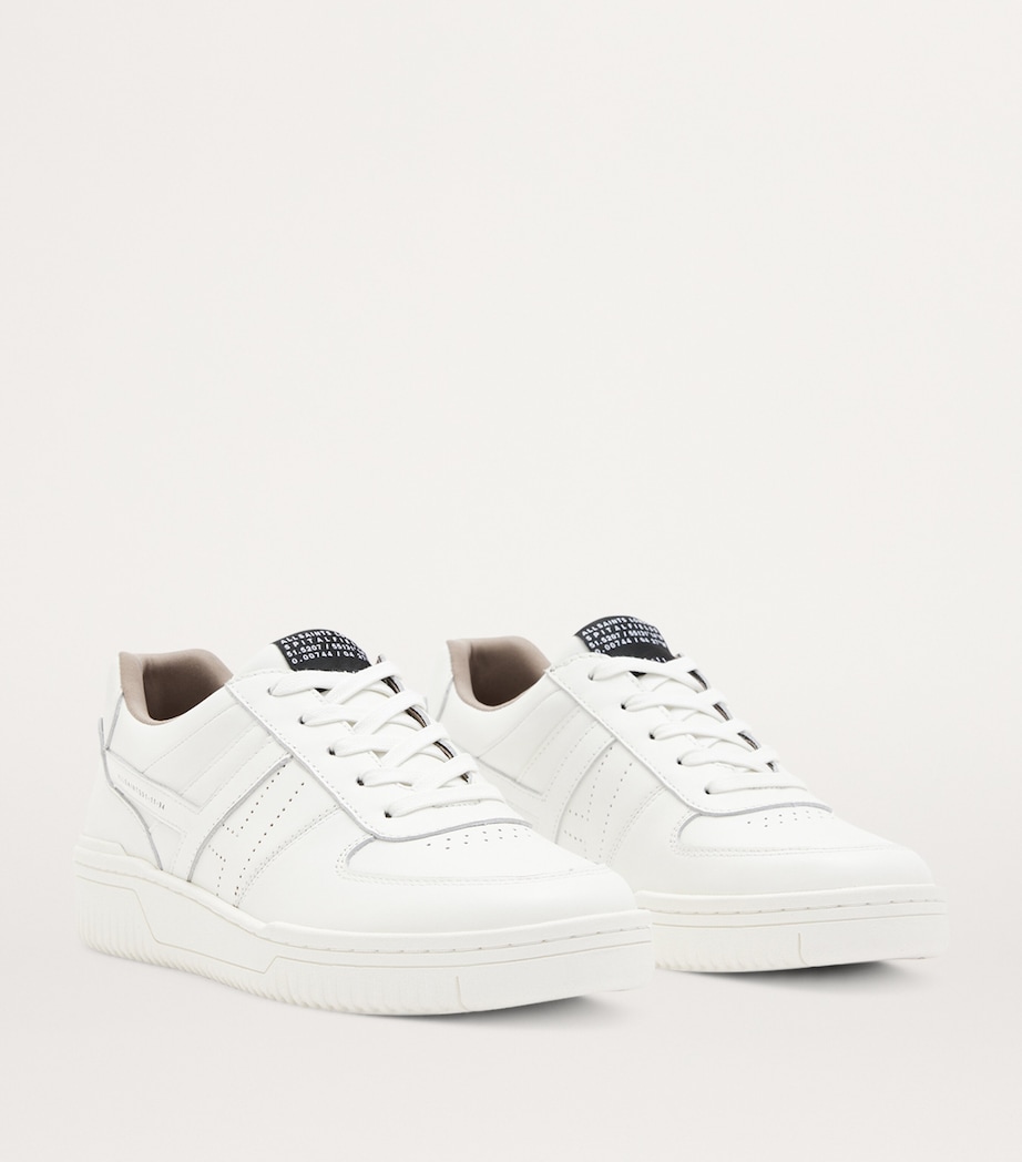 Leather Valentina Low-Top Sneakers WHITE Image 3