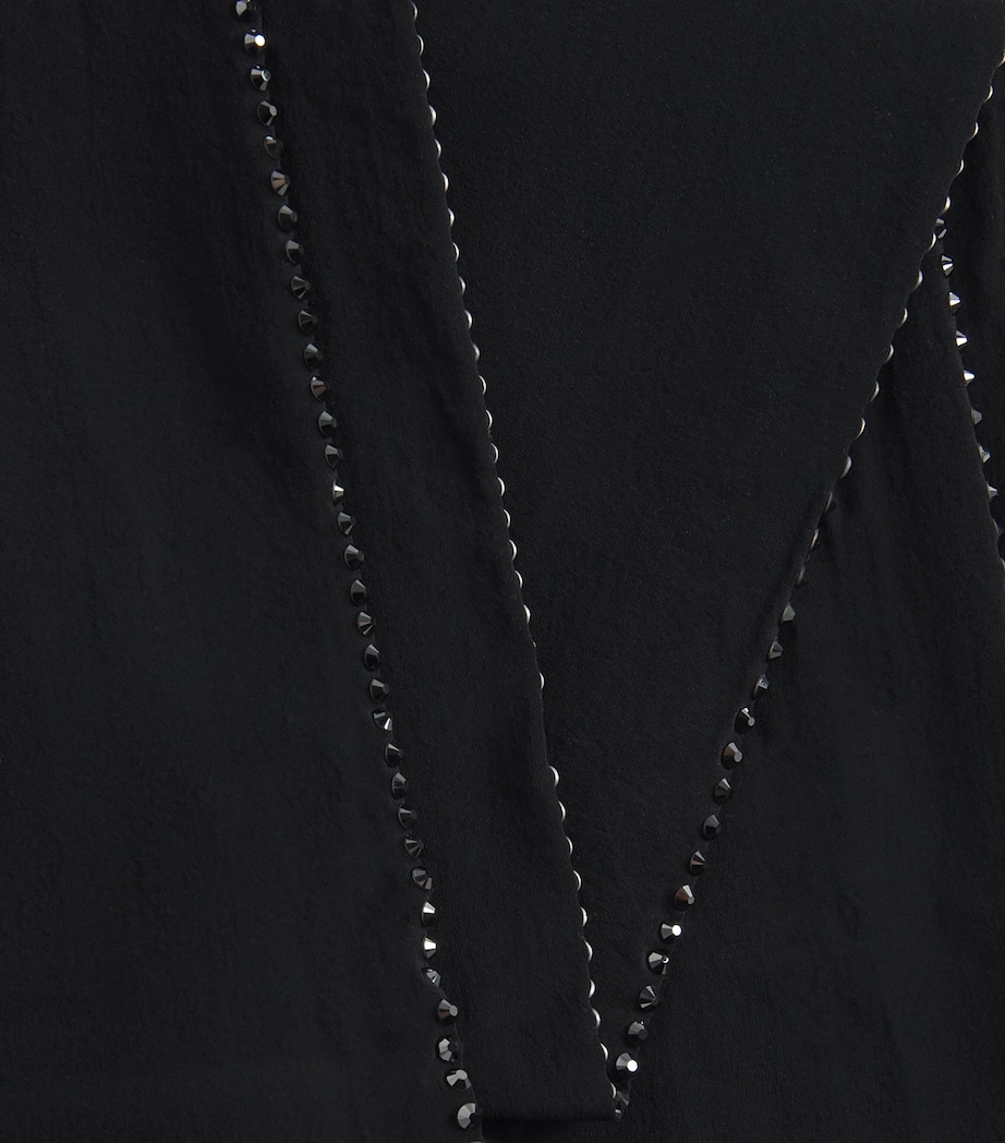 Individual Crystal Seam 20 Tights 8361 BLACK/JET Image 5