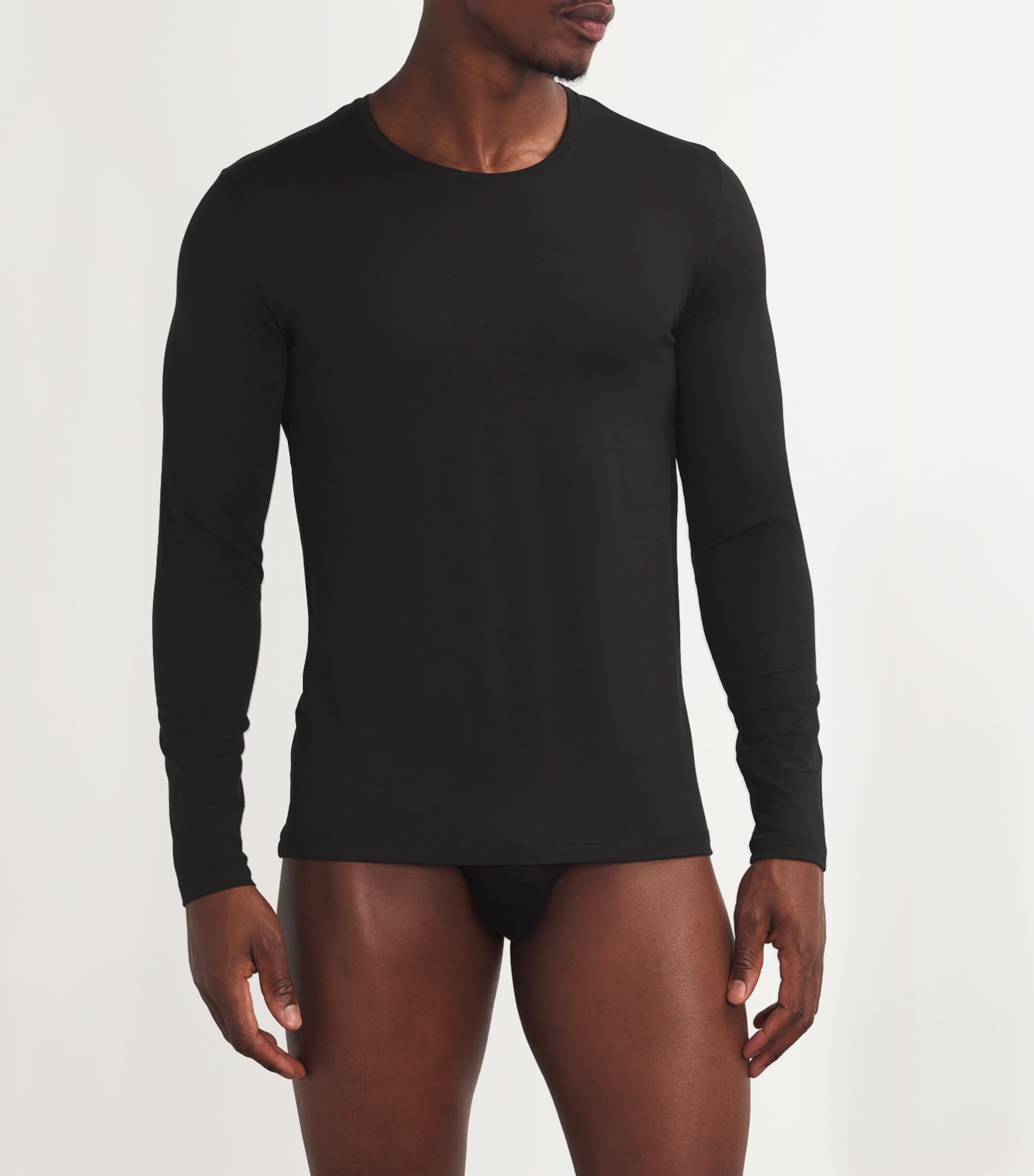 Wool-Blend Daily ClimaWool Shirt 3000/BLACK Image 2