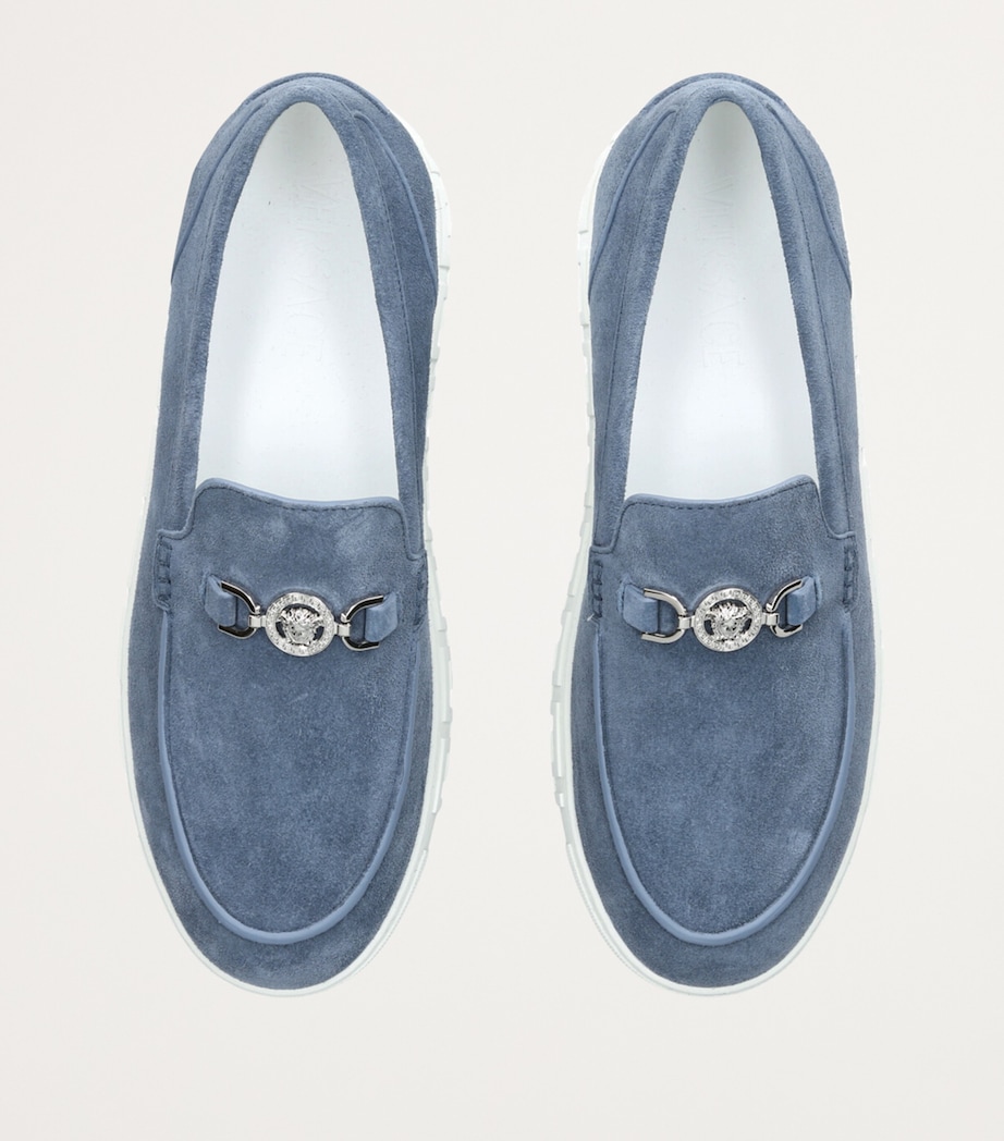 Suede Moccasins BLUE Image 4