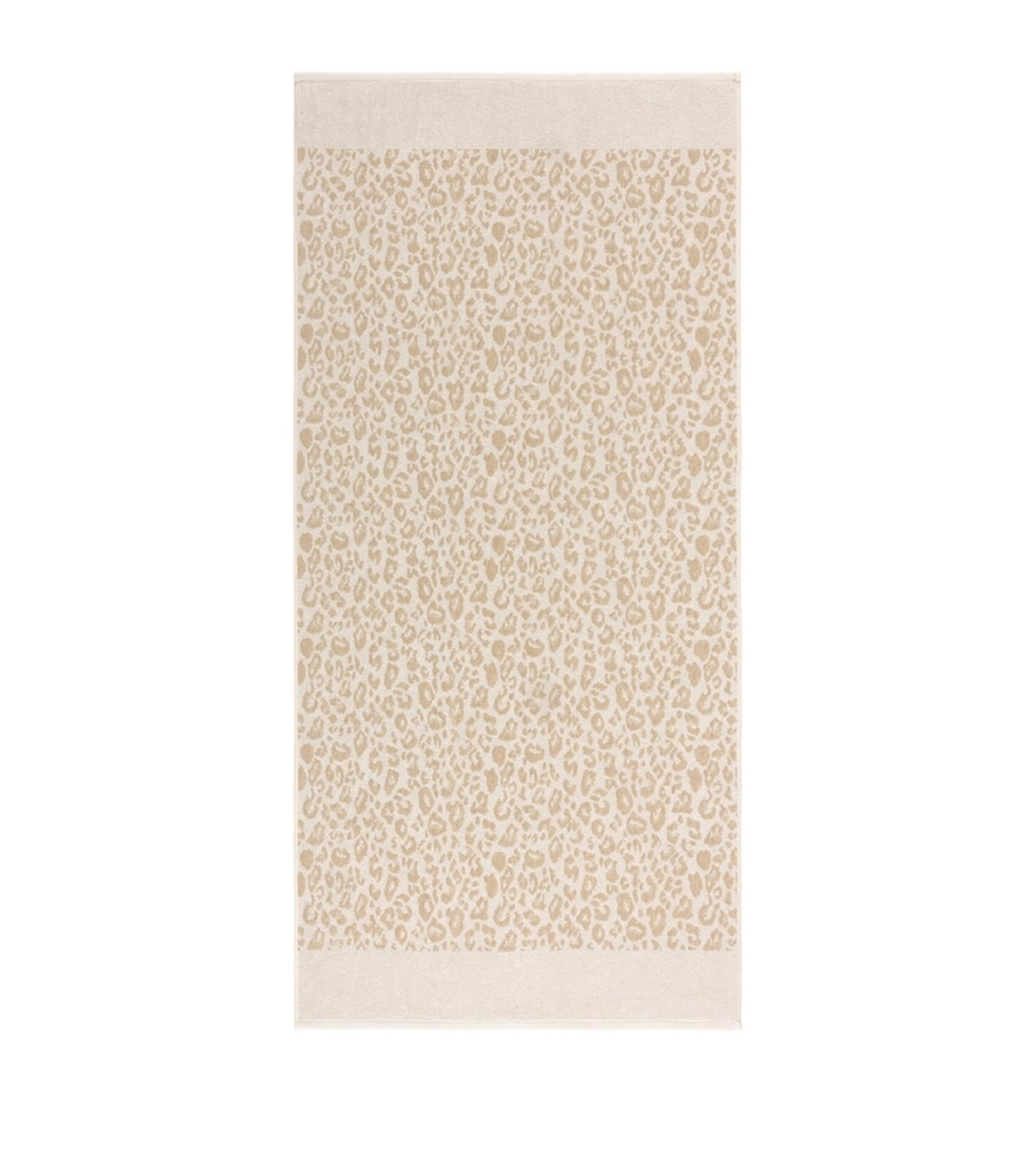 Yves Delorme Cotton Leopard Hand Towel In Neutral