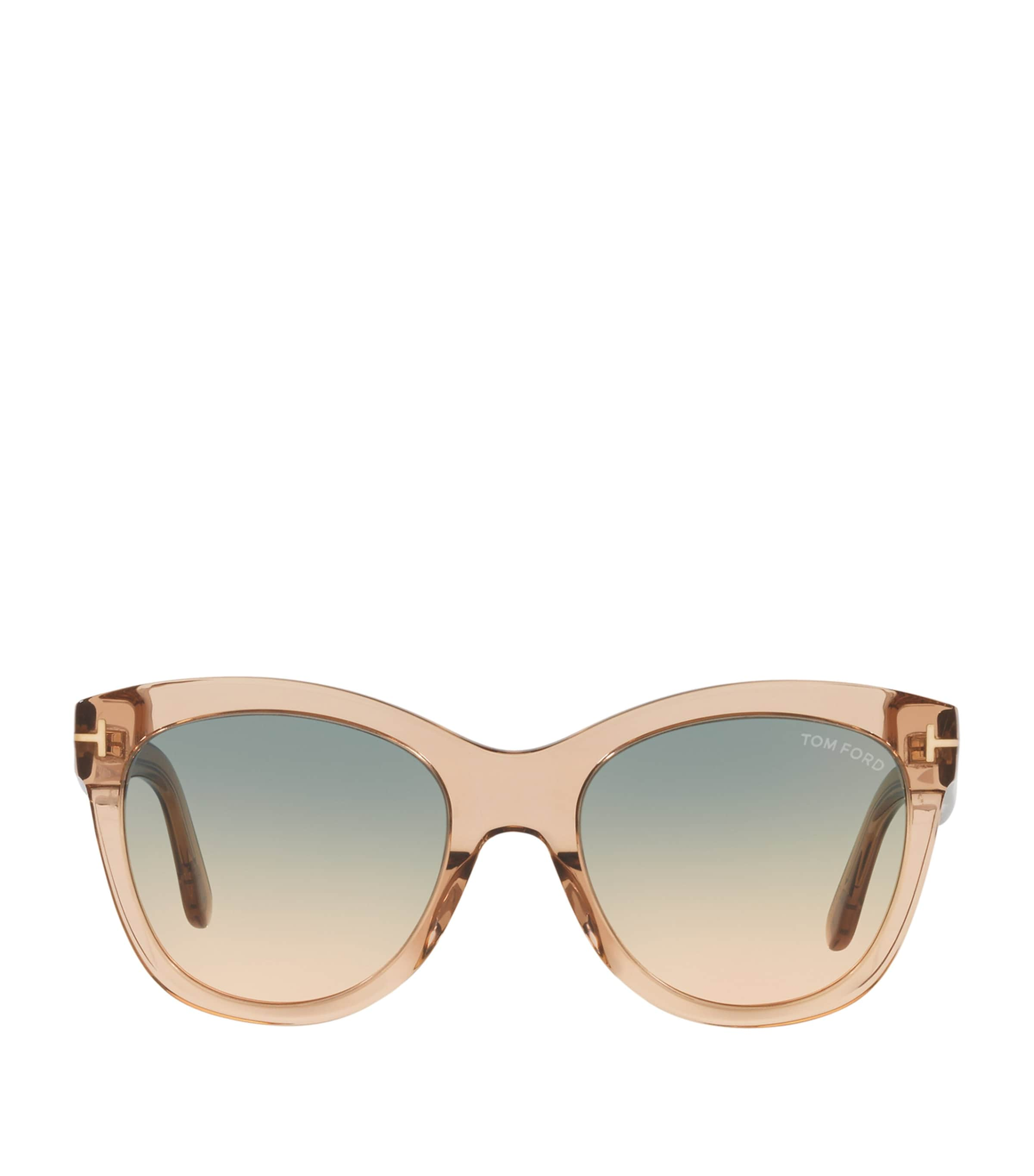 Shop Tom Ford Cat Eye Sunglasses In Brown